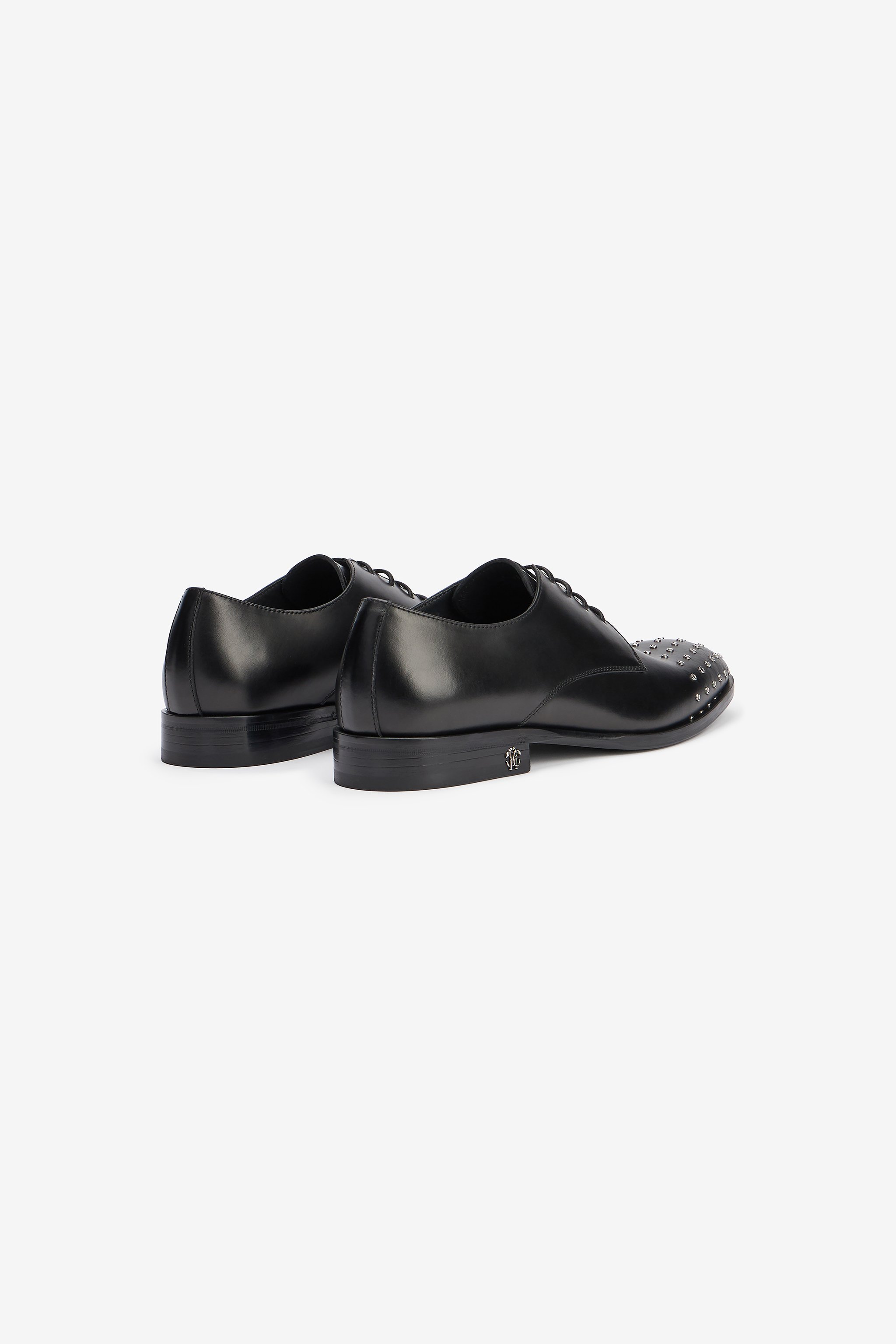 Derby Shoes with Studded Toe Cap
