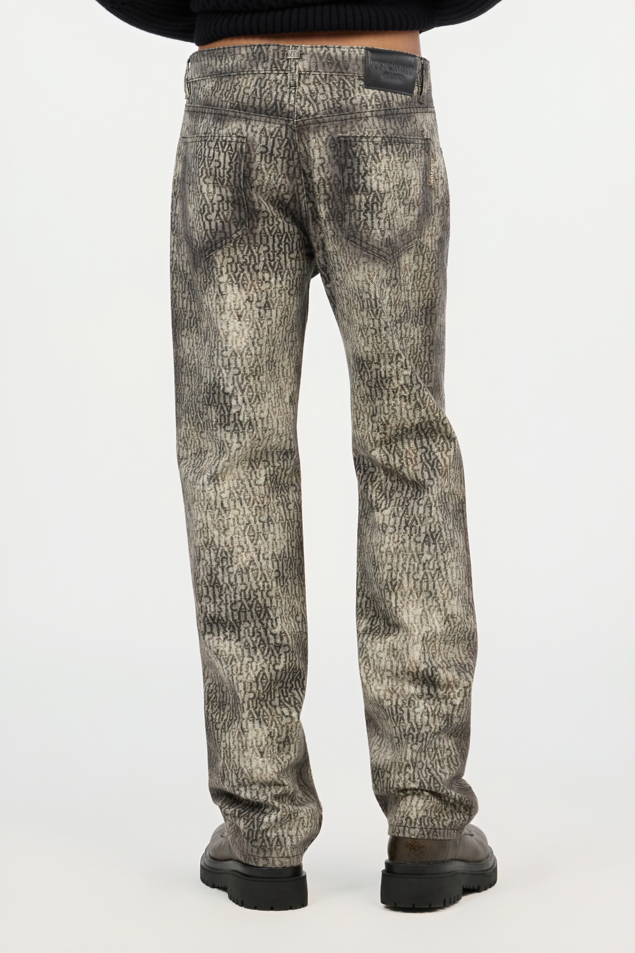 All-Over Logo Print Jeans