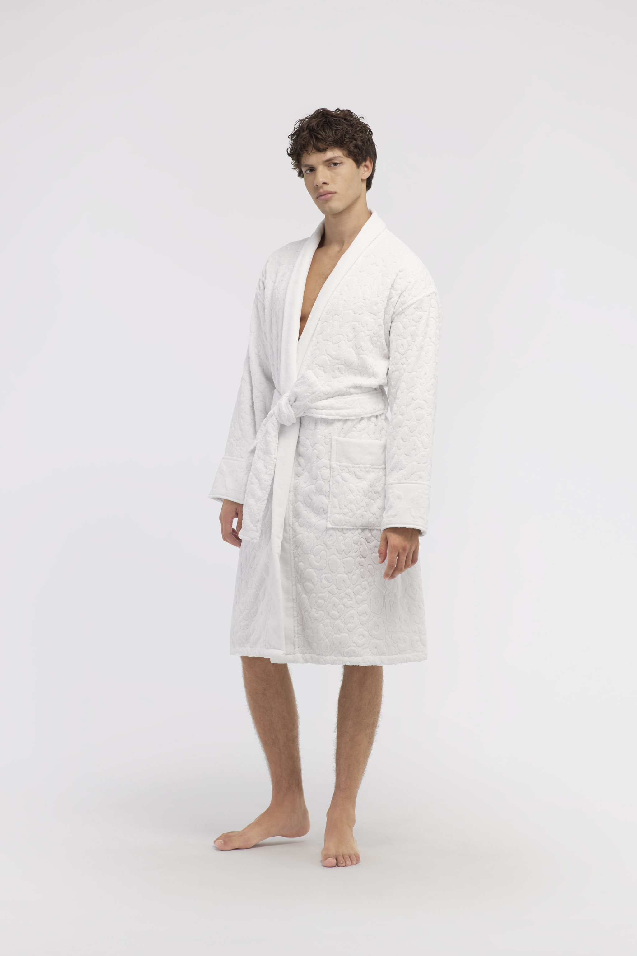  Roberto Cavalli Jaguar Bathrobe -  Textiles White S~m 