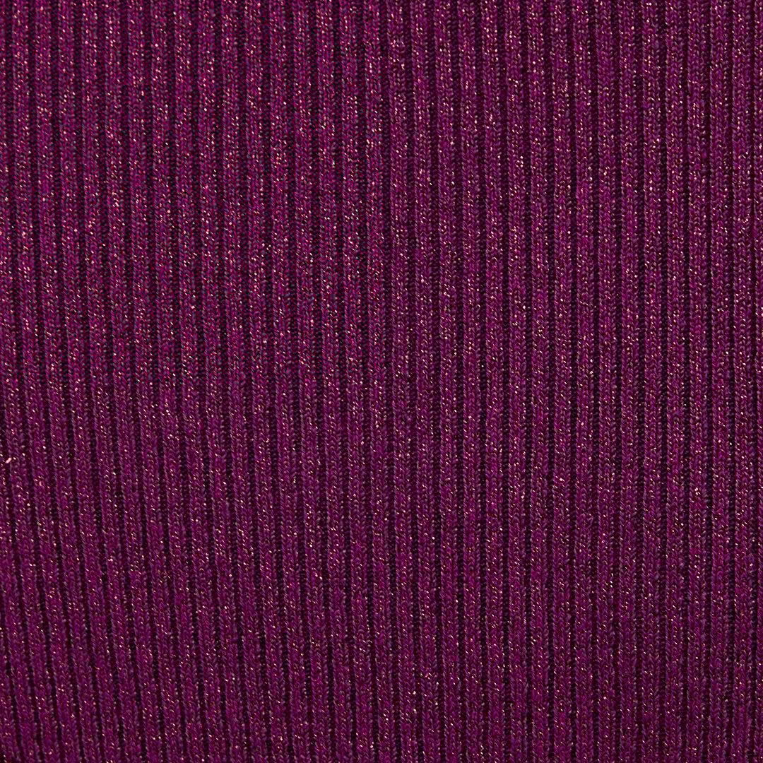 Roberto Cavalli Purple Lurex Sweater With Snake Detail In Purple