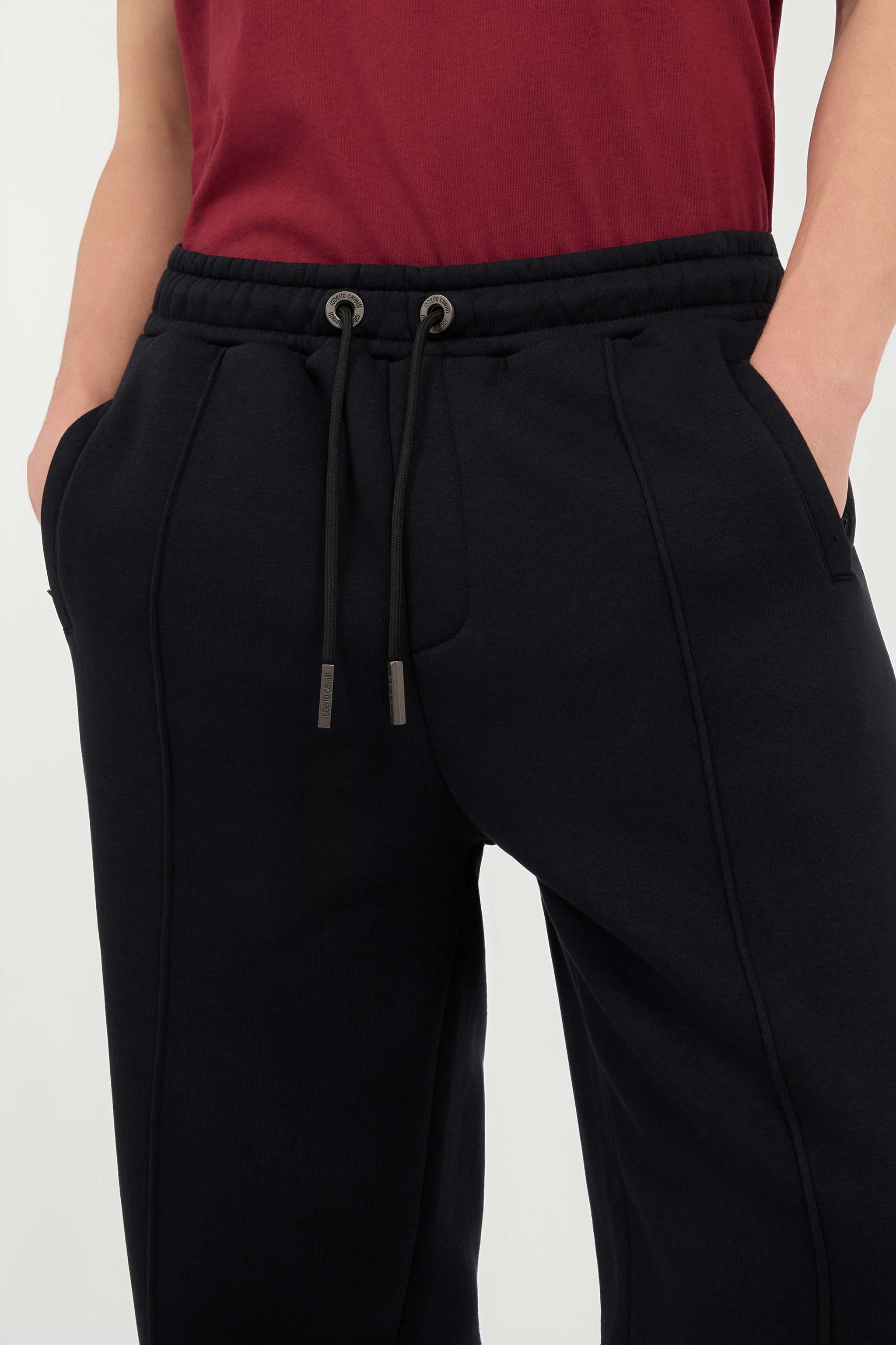 Black Pintuck Trousers