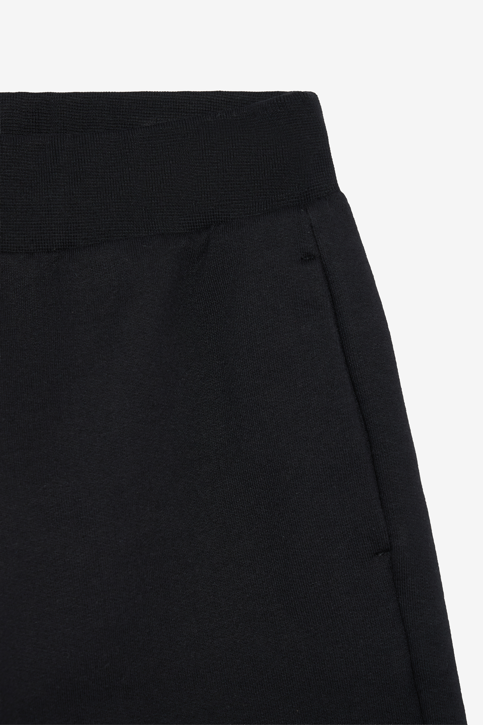 Black Bermuda Shorts with Logo and RC Monogram