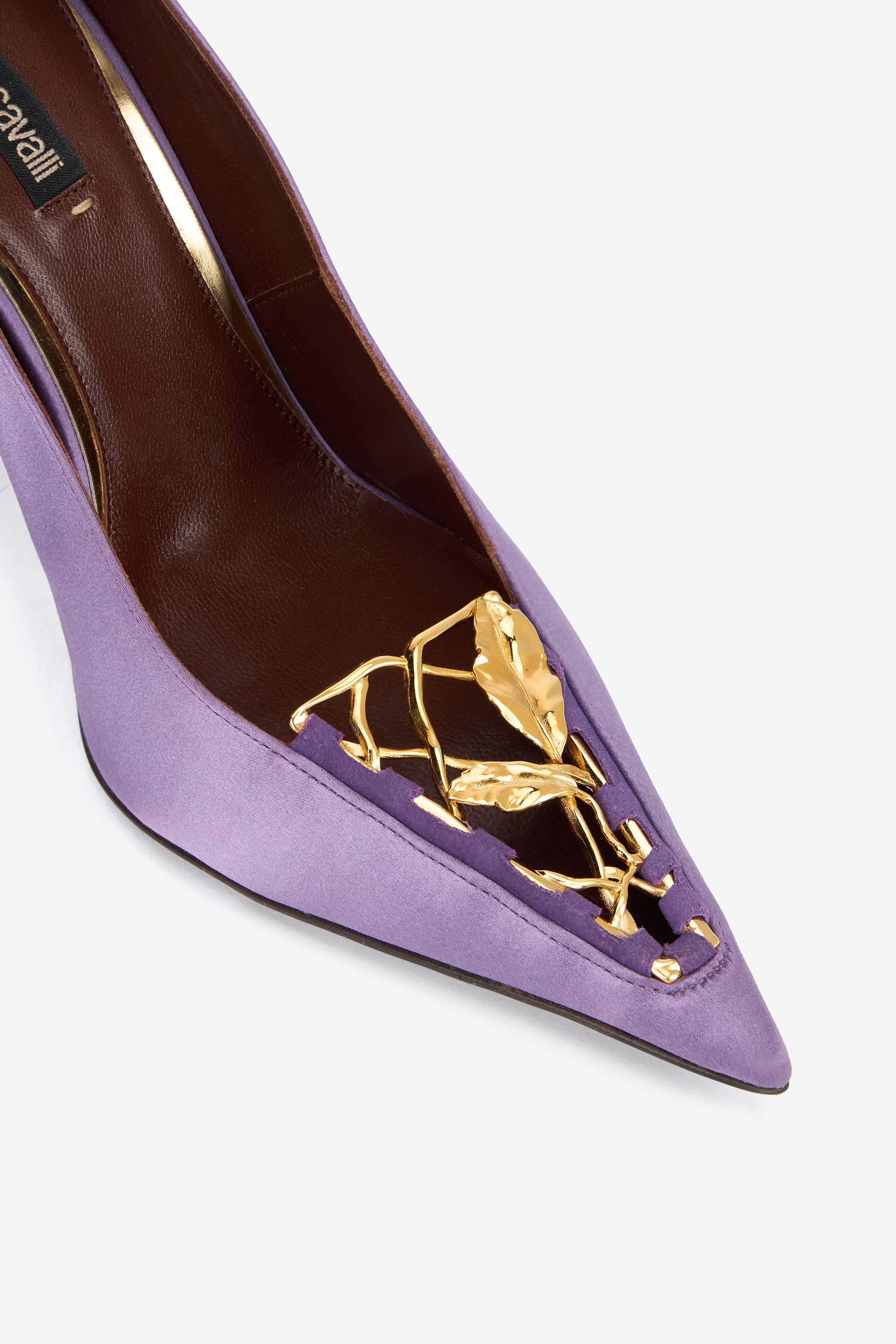 Lilac Pumps With Leaf Insert