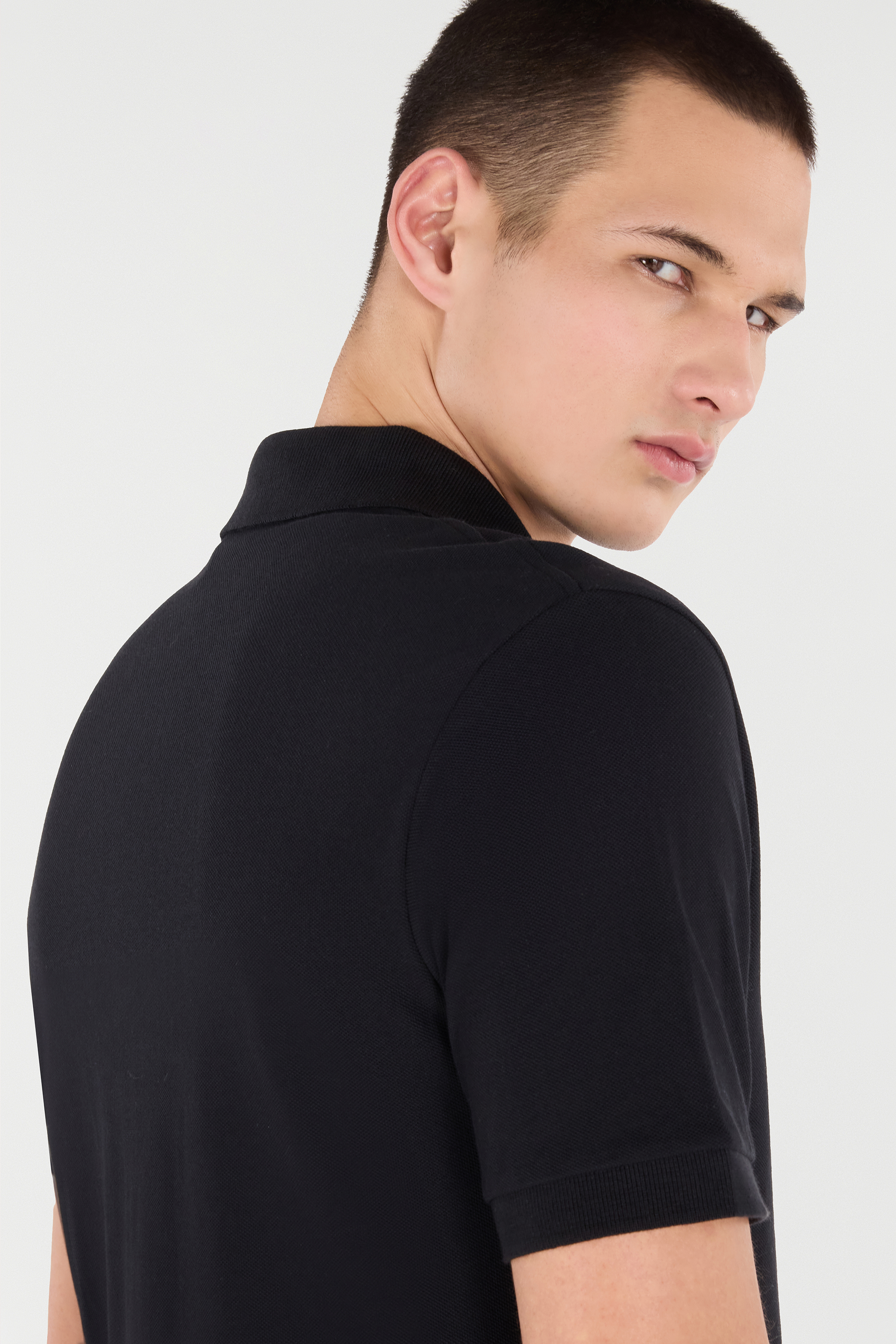 Roberto Cavalli Polo Shirt With Monogram Rc Embroidery And Logo In Black