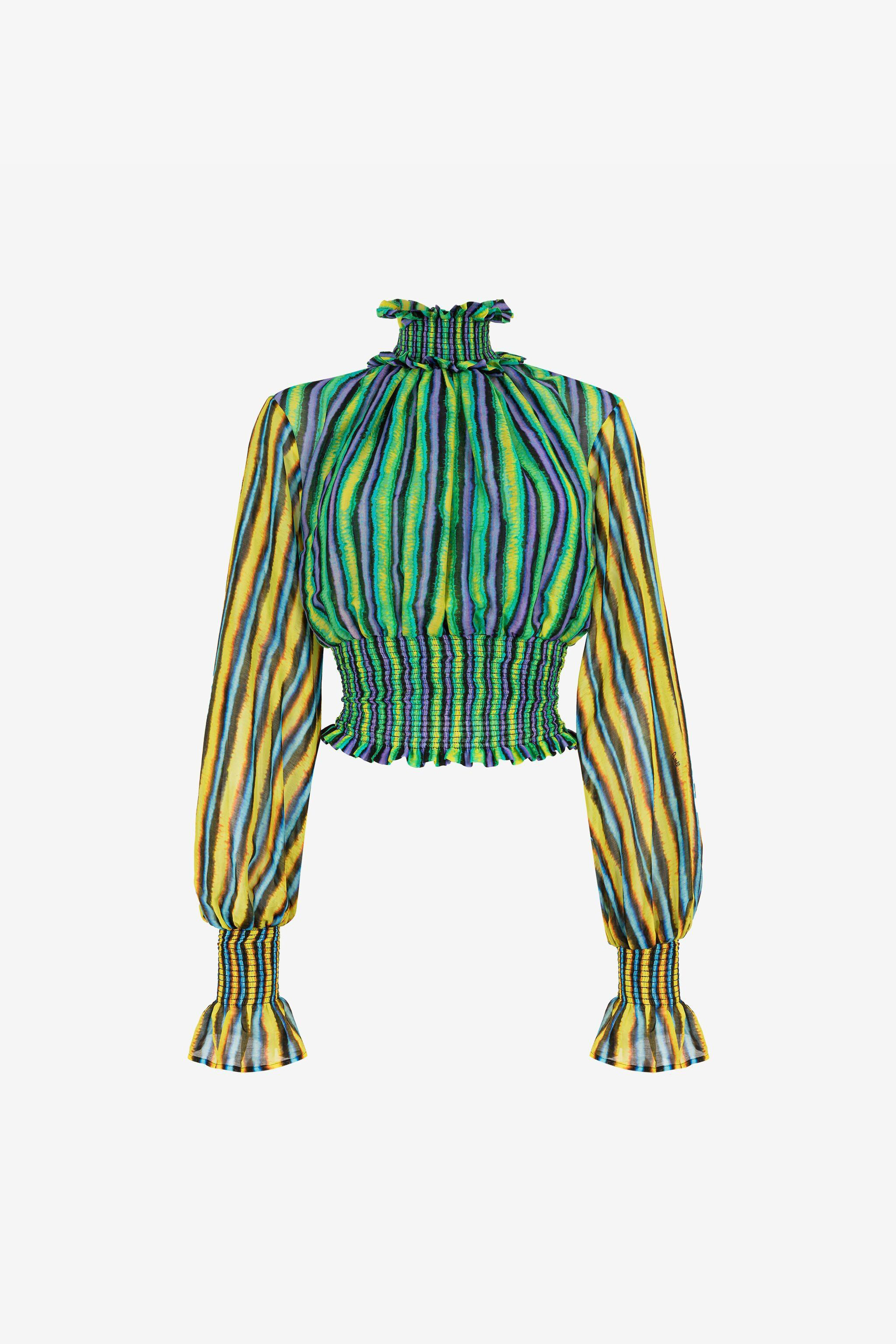 Baidera Print Silk Top