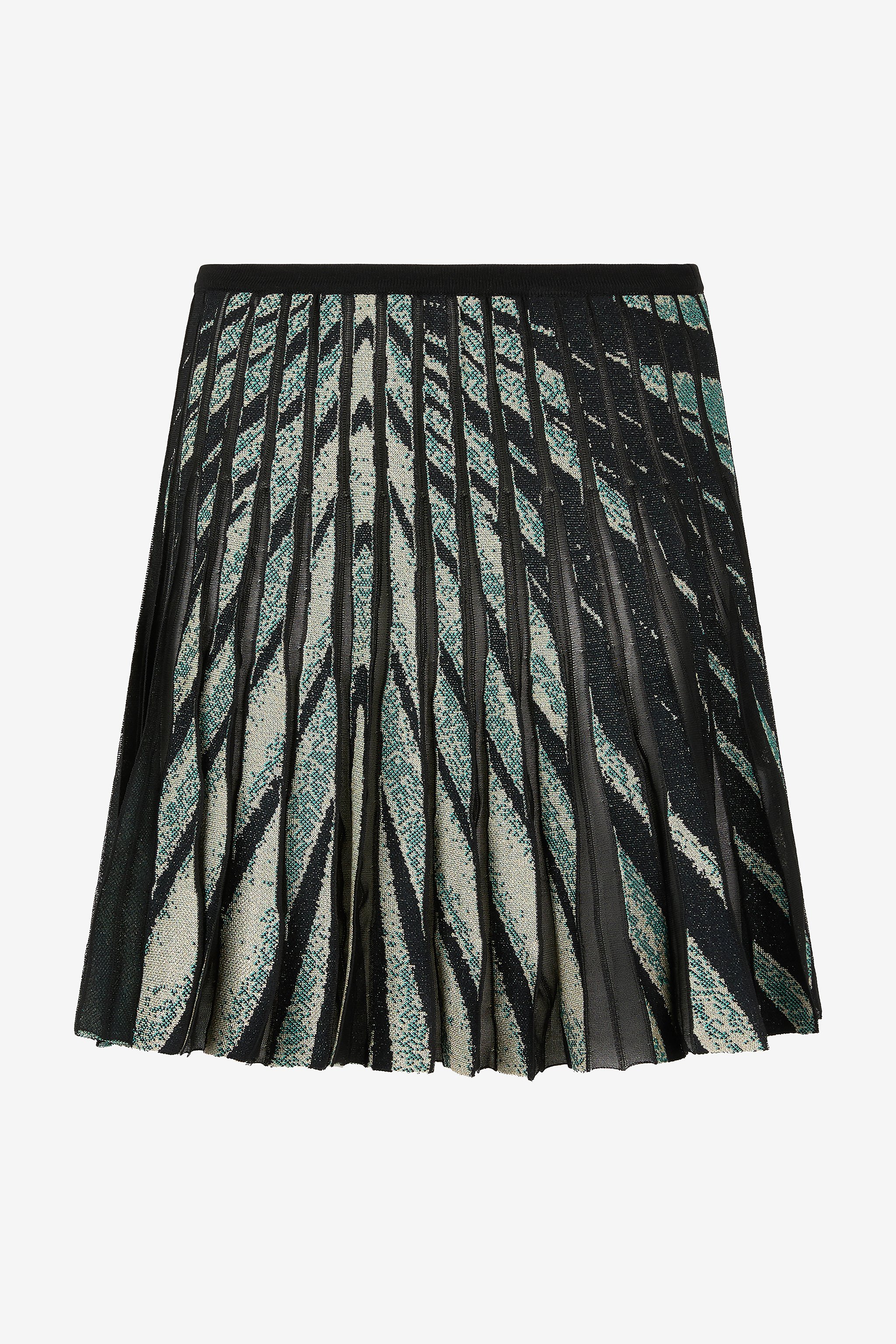 Roberto Cavalli Ray Of Sea Print Knit Mini Skirt