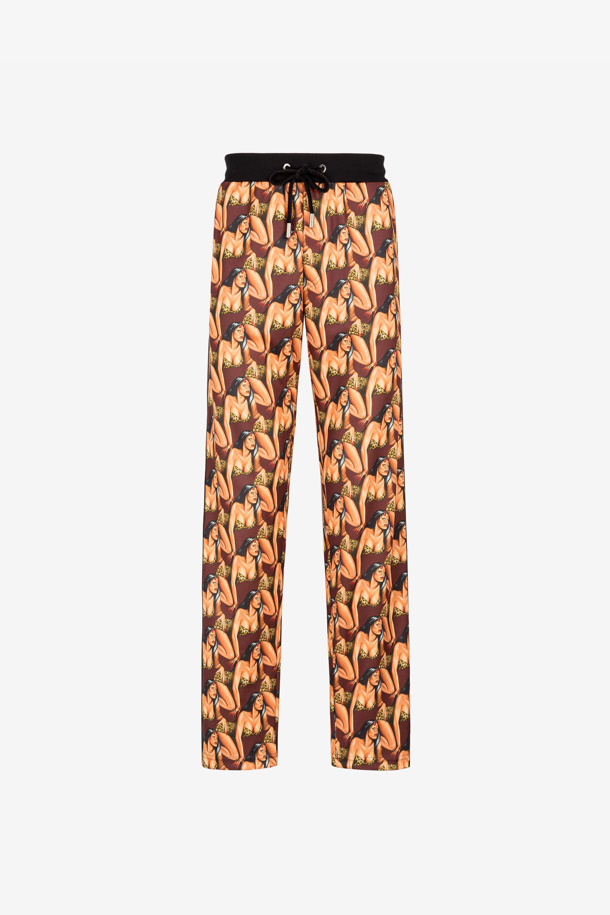 Roberto Cavalli Graphic-Print Track Trousers - Male - Straight Trousers - Multicolor - L - Trousers - Image 2