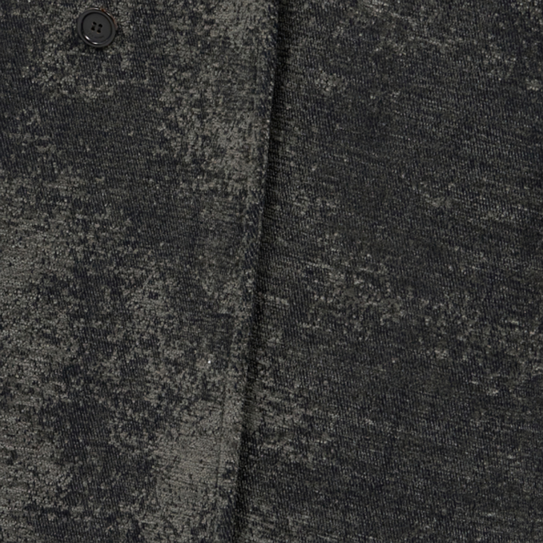 Roberto Cavalli Double-breasted Coat With Distressed Effect In Black