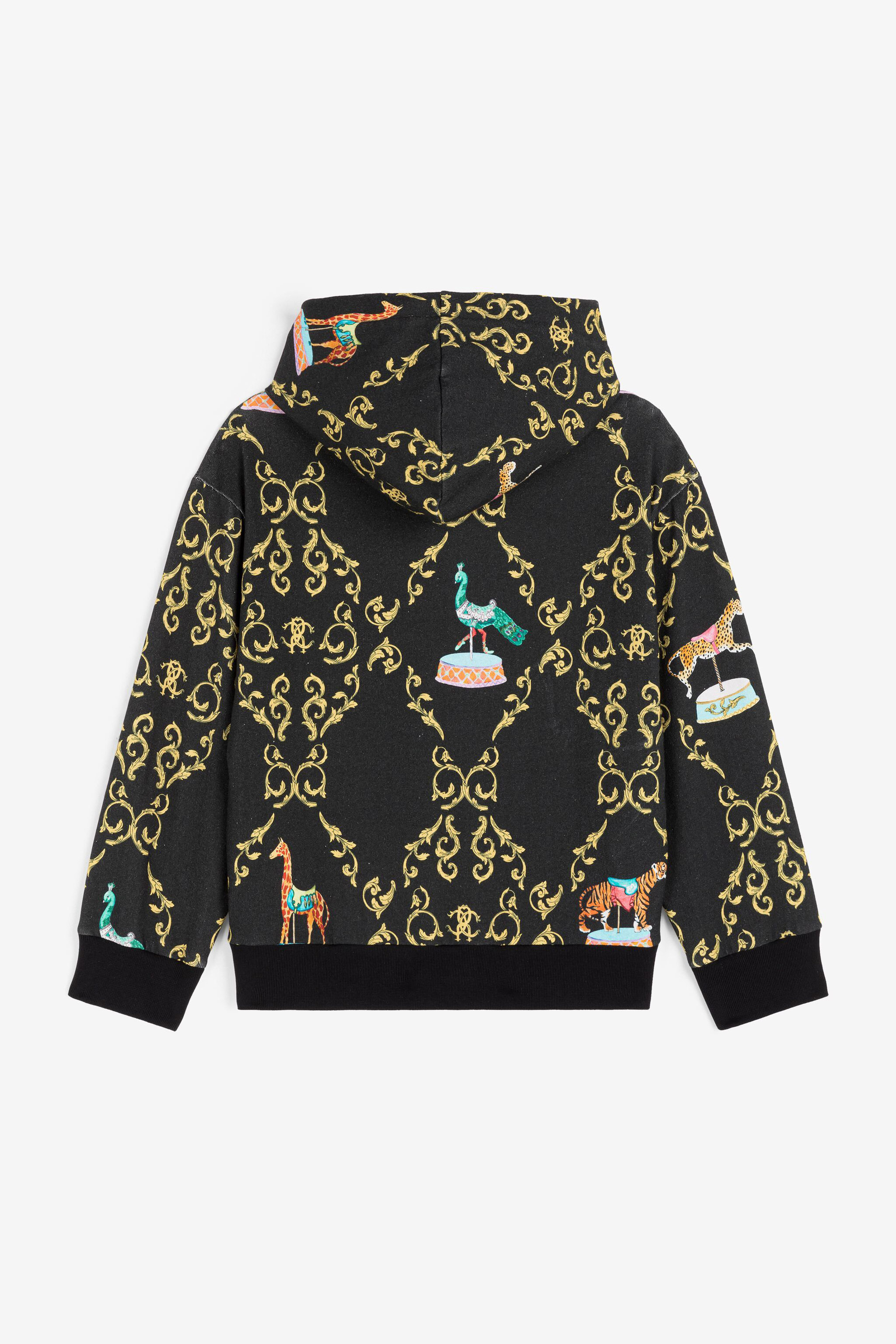 ROBERTO CAVALLI KAPUZENJACKE MIT GRAFISCHEM PRINT