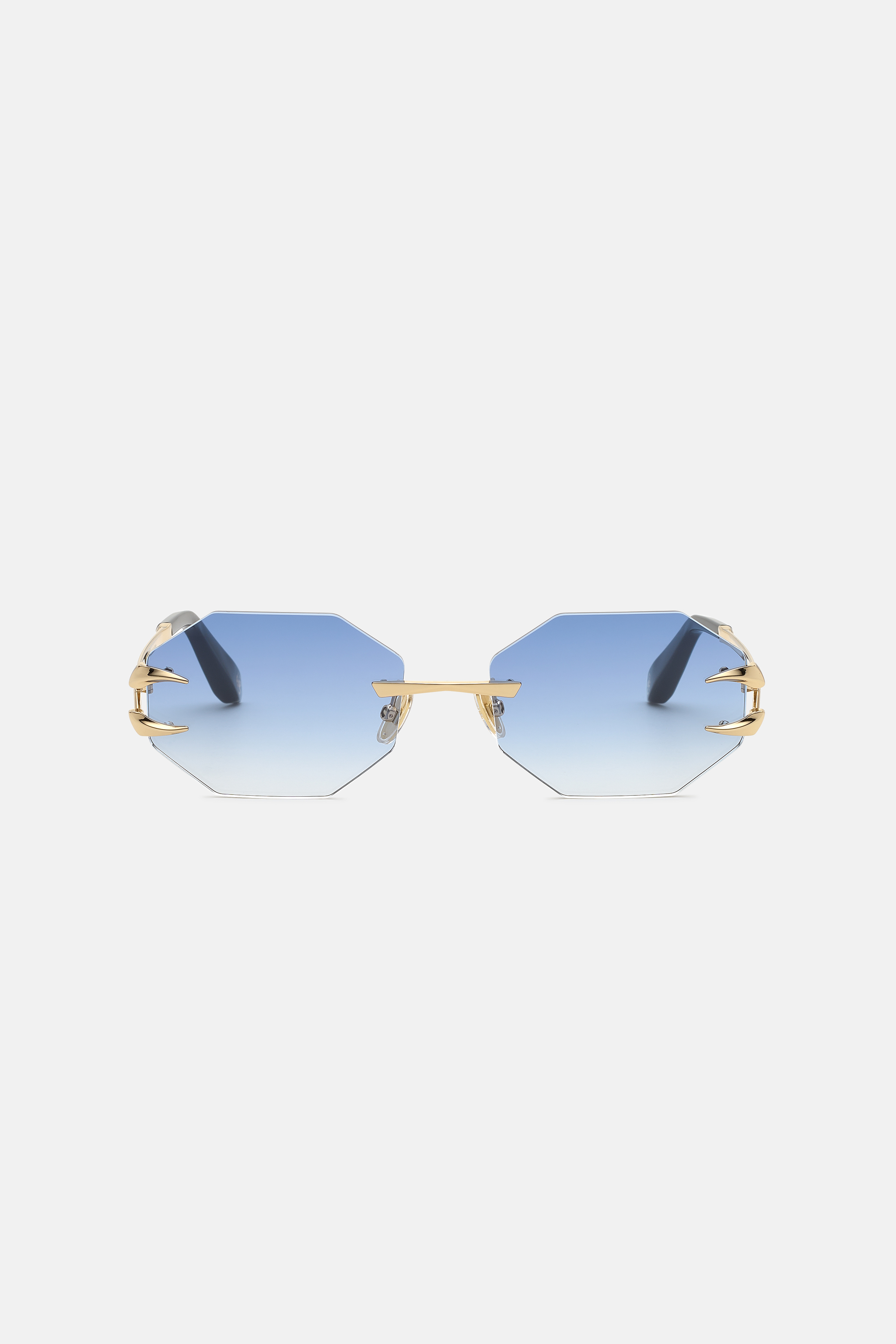 Roberto Cavalli Women's Gold Sunglasses - Fang Collection - Eyewear Shiny Rose