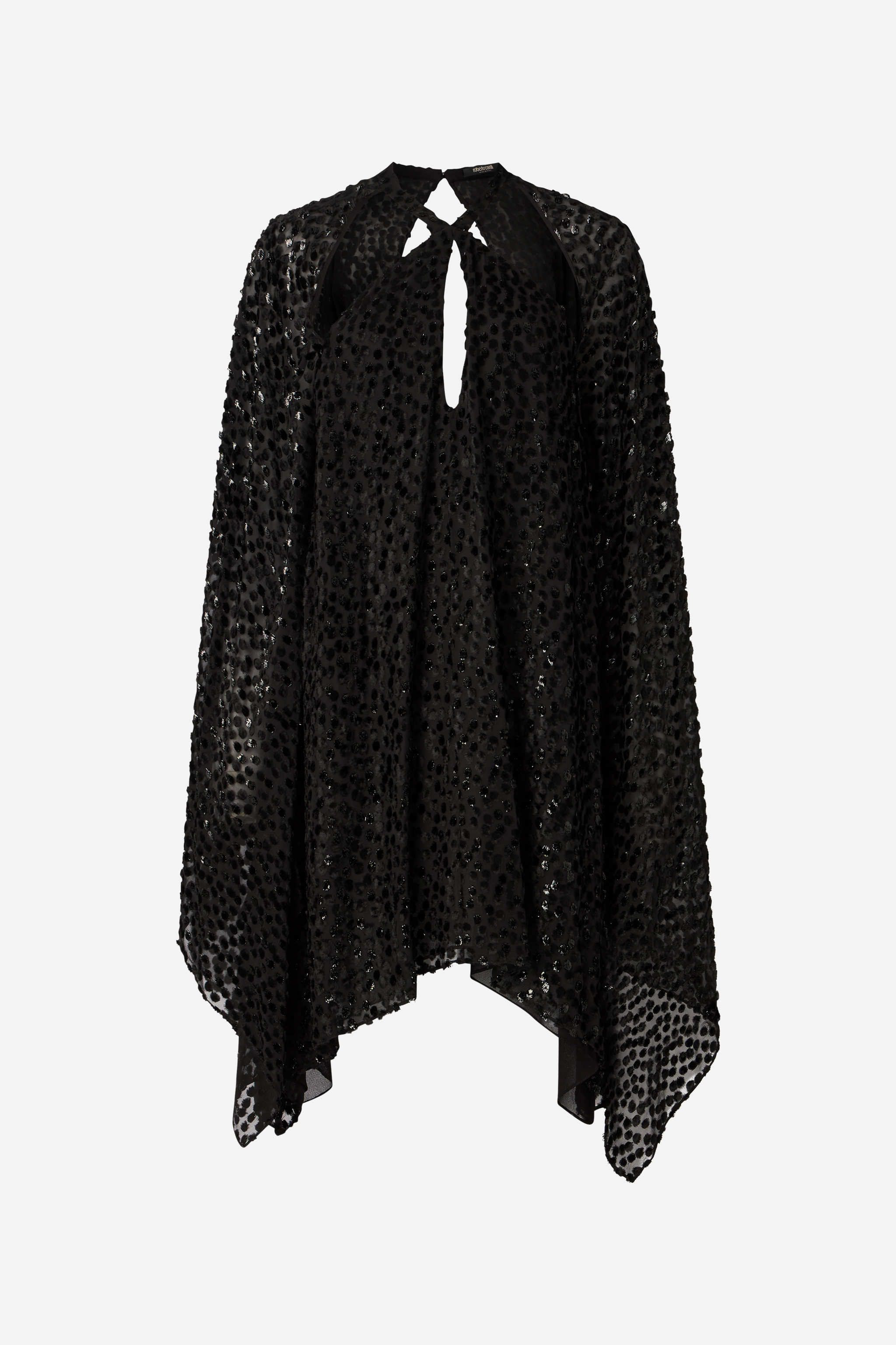 Roberto Cavalli Women's Black Polka-Dot Caftan - Ready To Wear