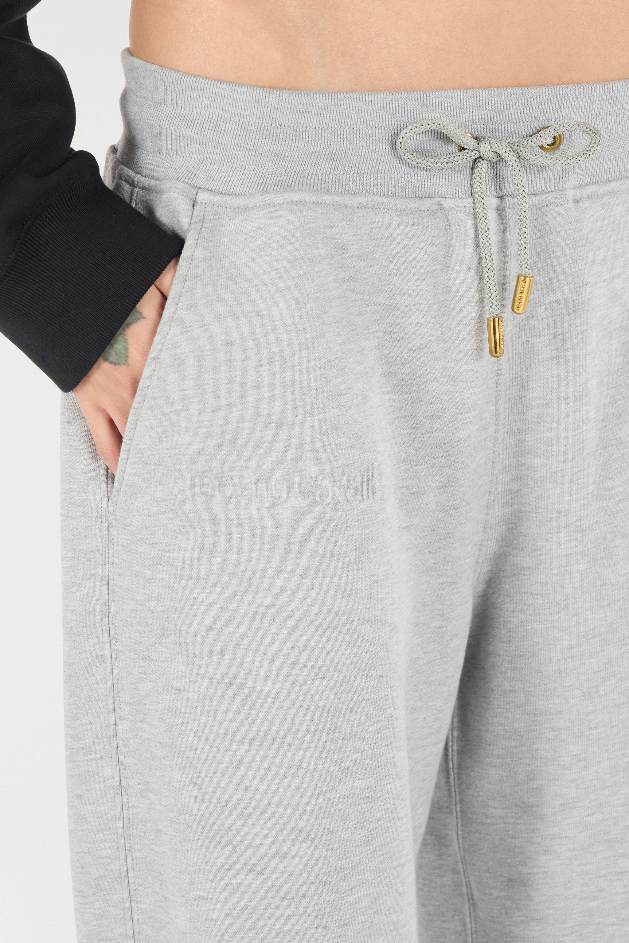 Roberto Cavalli Flared Sports Pants In Gray