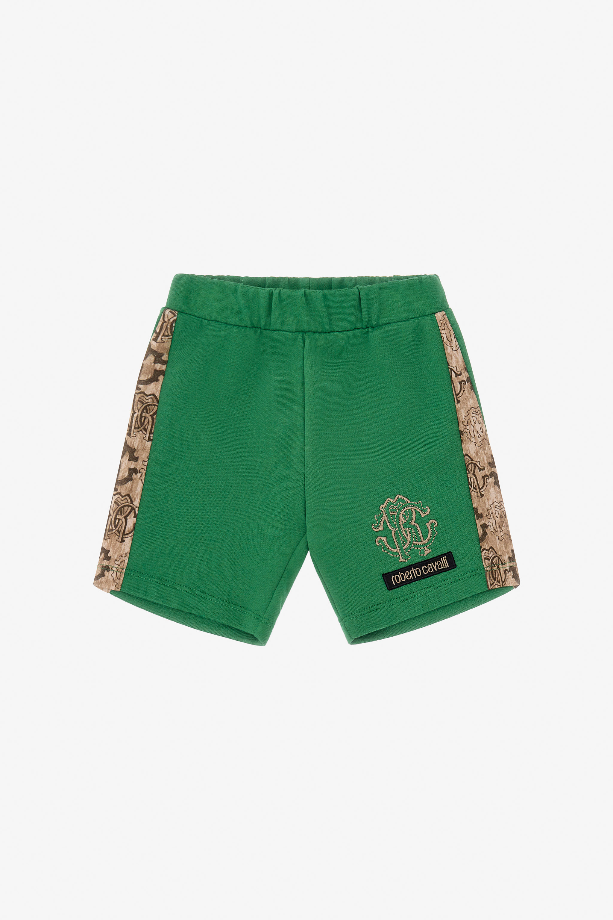 Roberto Cavalli Boys Green Rc Logo Pants - Ready To Wear