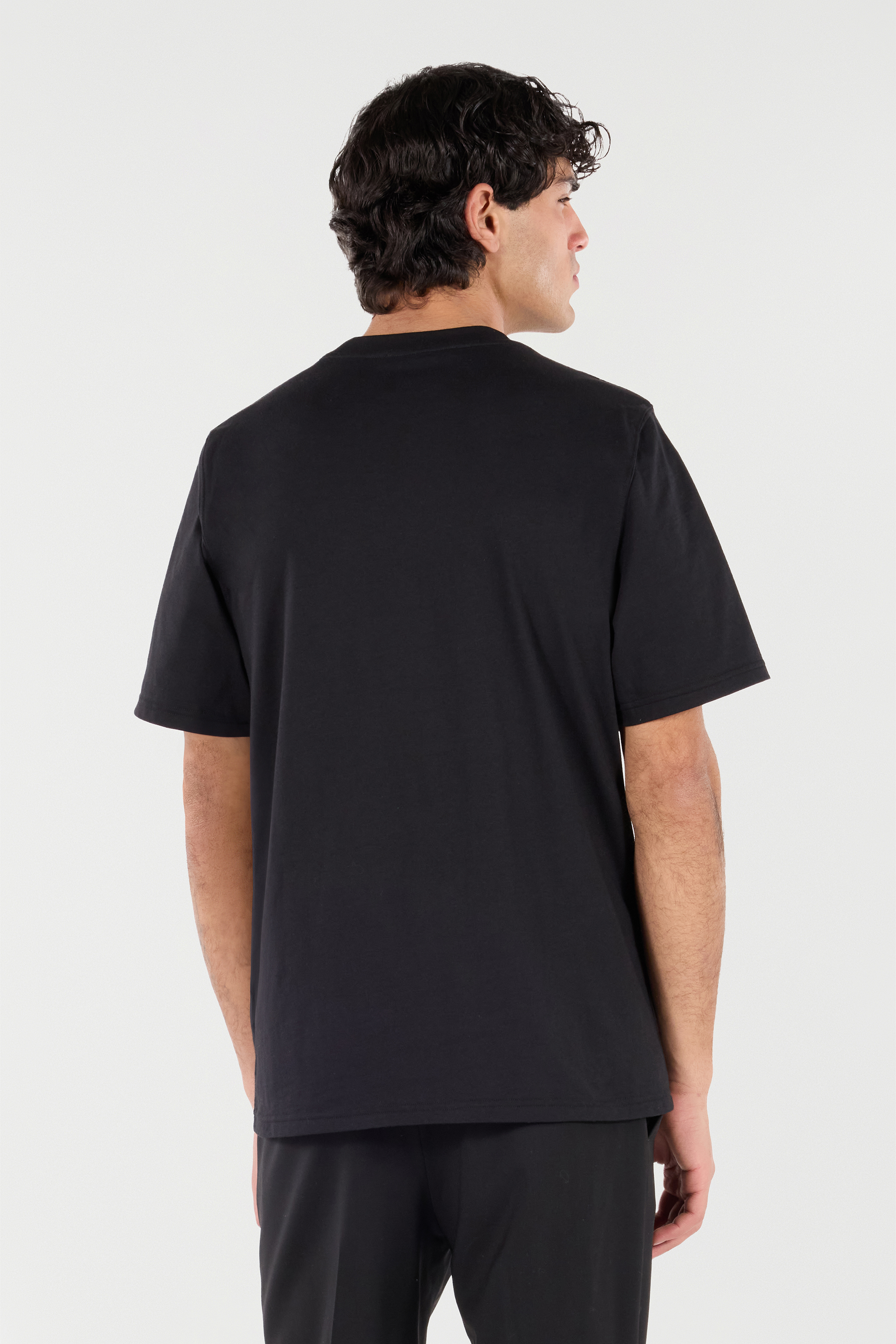 Roberto Cavalli Cotton T-shirt With Monogram In Black