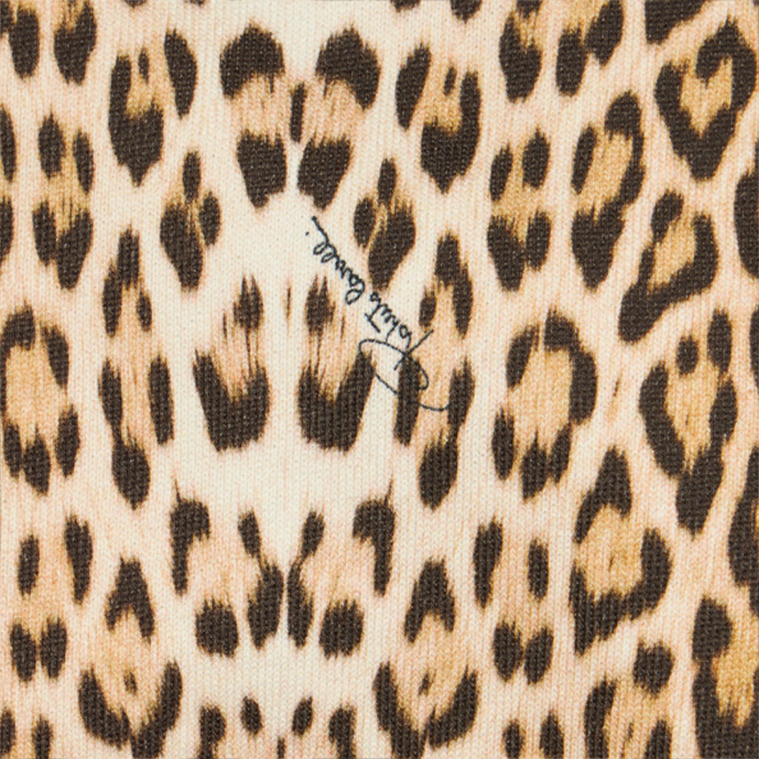  Roberto Cavalli Hooded Sweatshirt With Jaguar Skin Print - Female Baby Girls (6m-3y) Light Brown 12m 