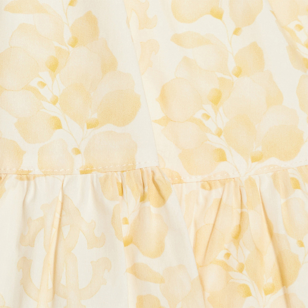 Dress With Floral Print And RC Monogram