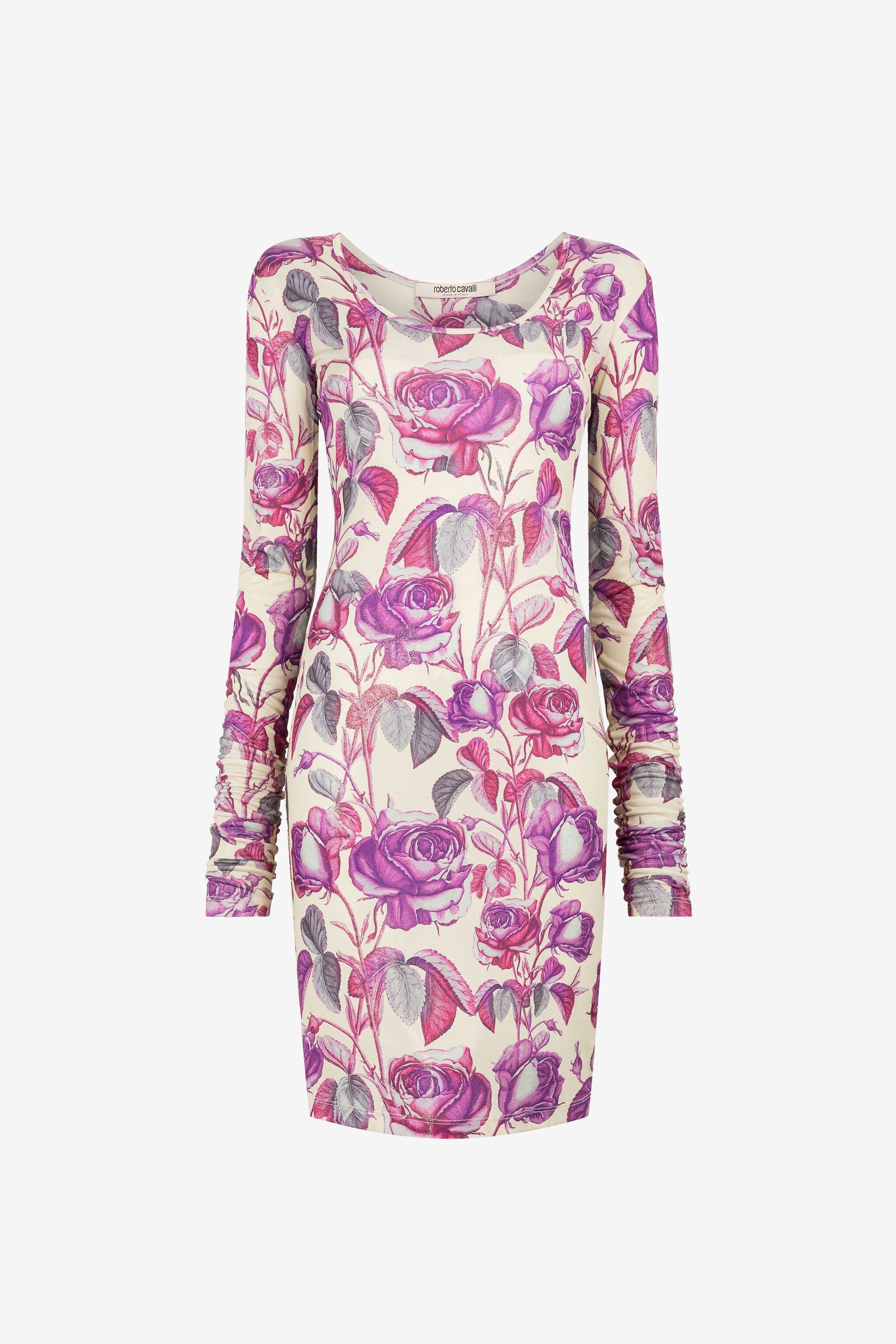 Rose-Print Dress