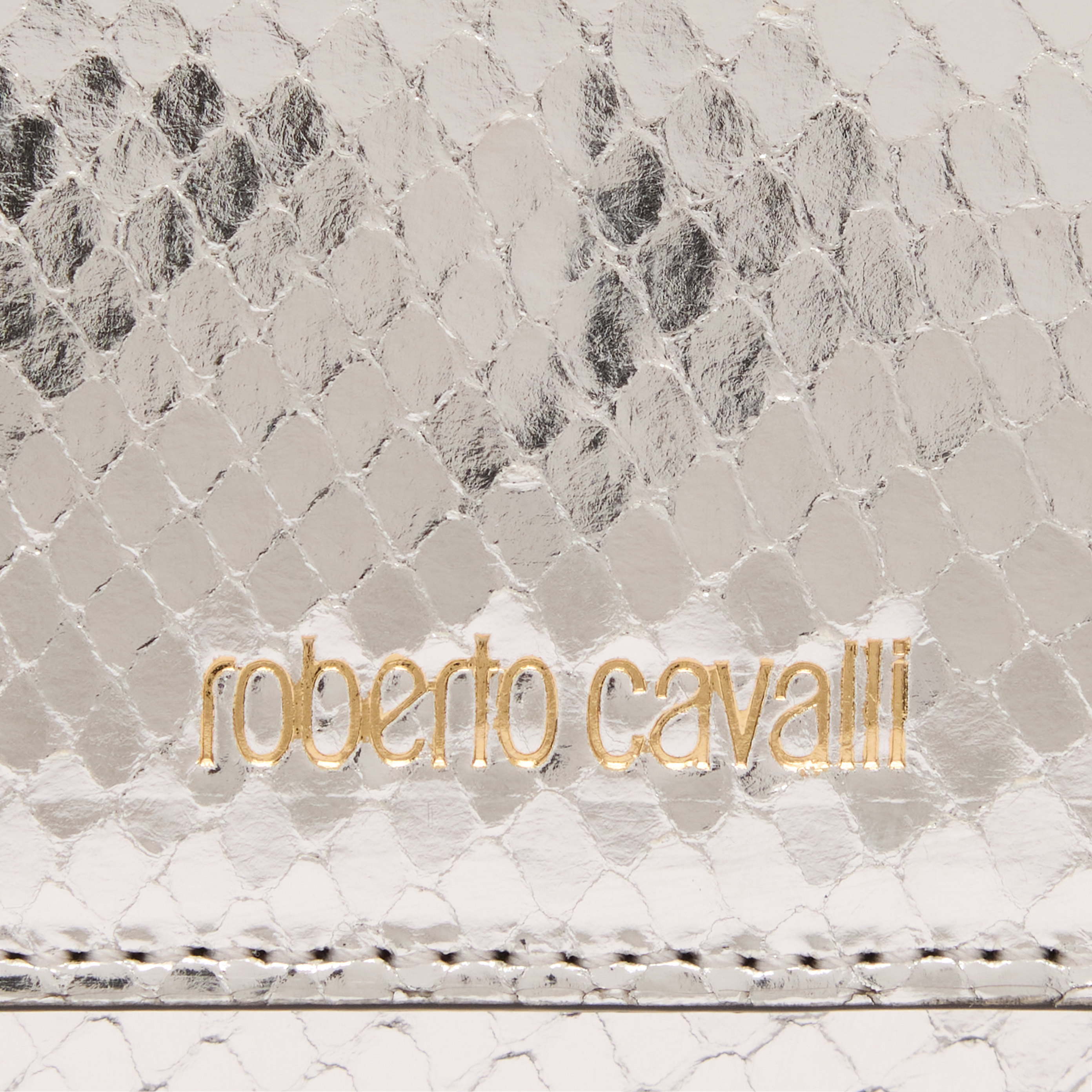 ROBERTO CAVALLI LAMINATED CARDHOLDER WITH SNAKE PRINT
