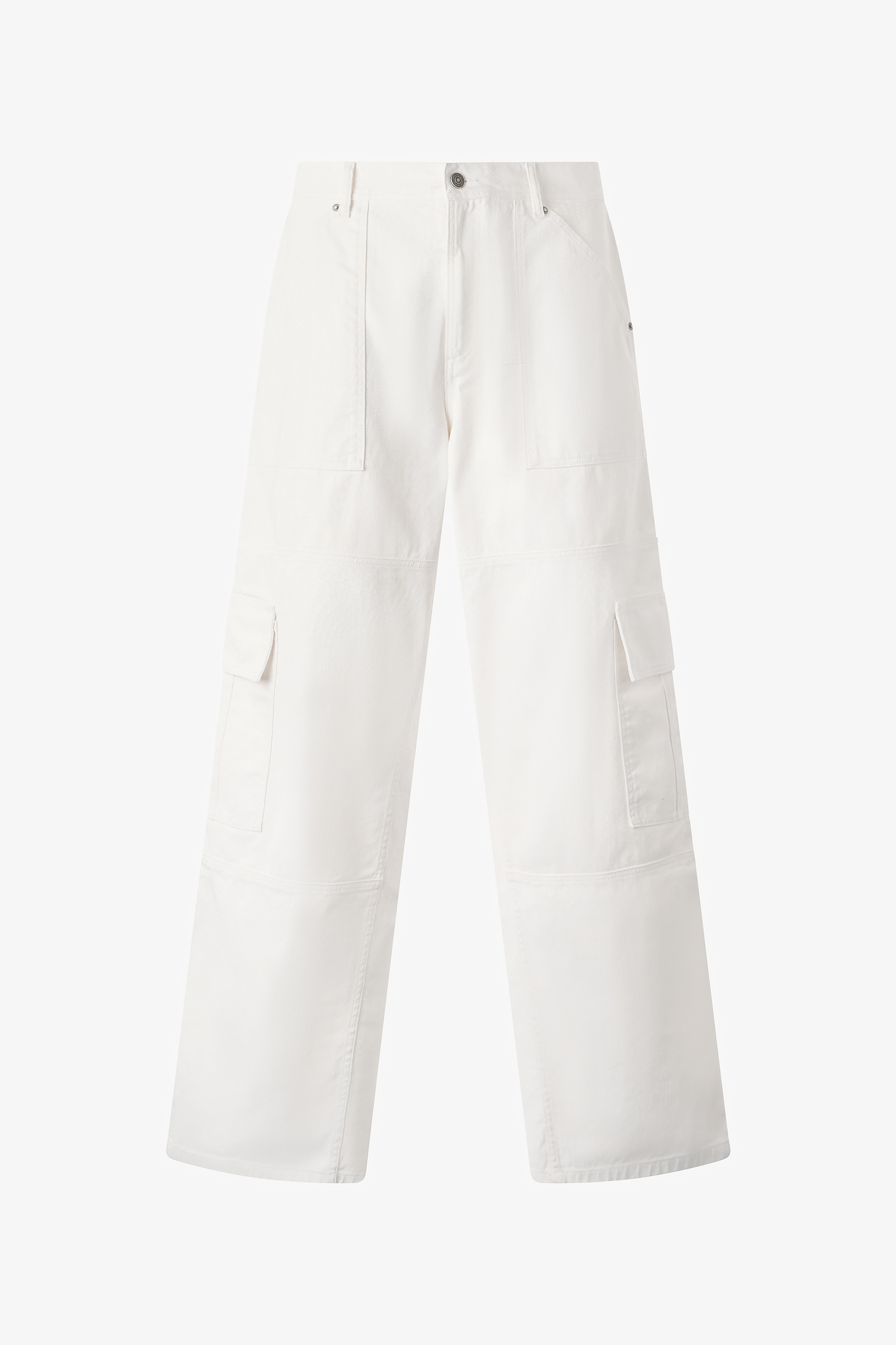 Roberto Cavalli Python-print Pants With Pockets In Ivory