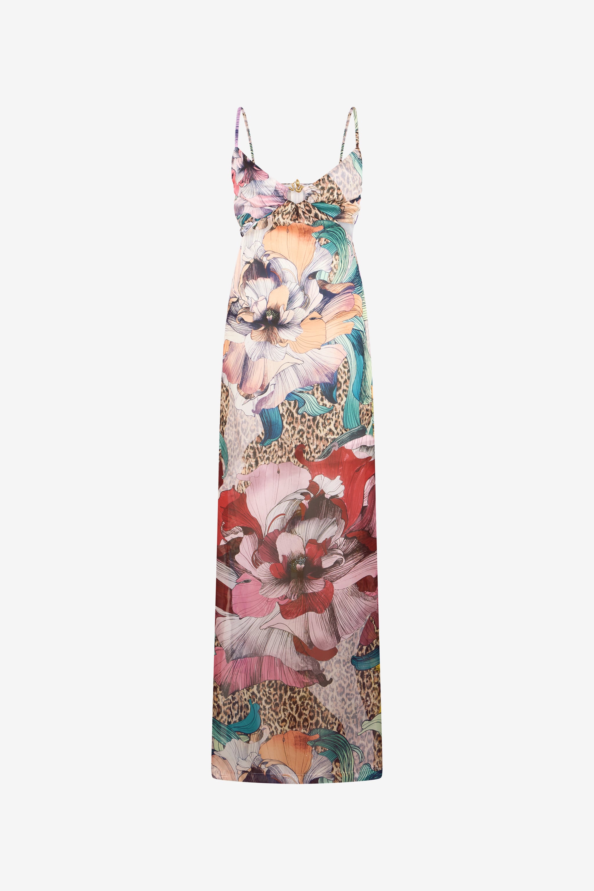 Roberto Cavalli Flower Multicolor Print Dress | Thumbnail 7 Roberto Cavalli Flower Multicolor Print Dress | Thumbnail 7