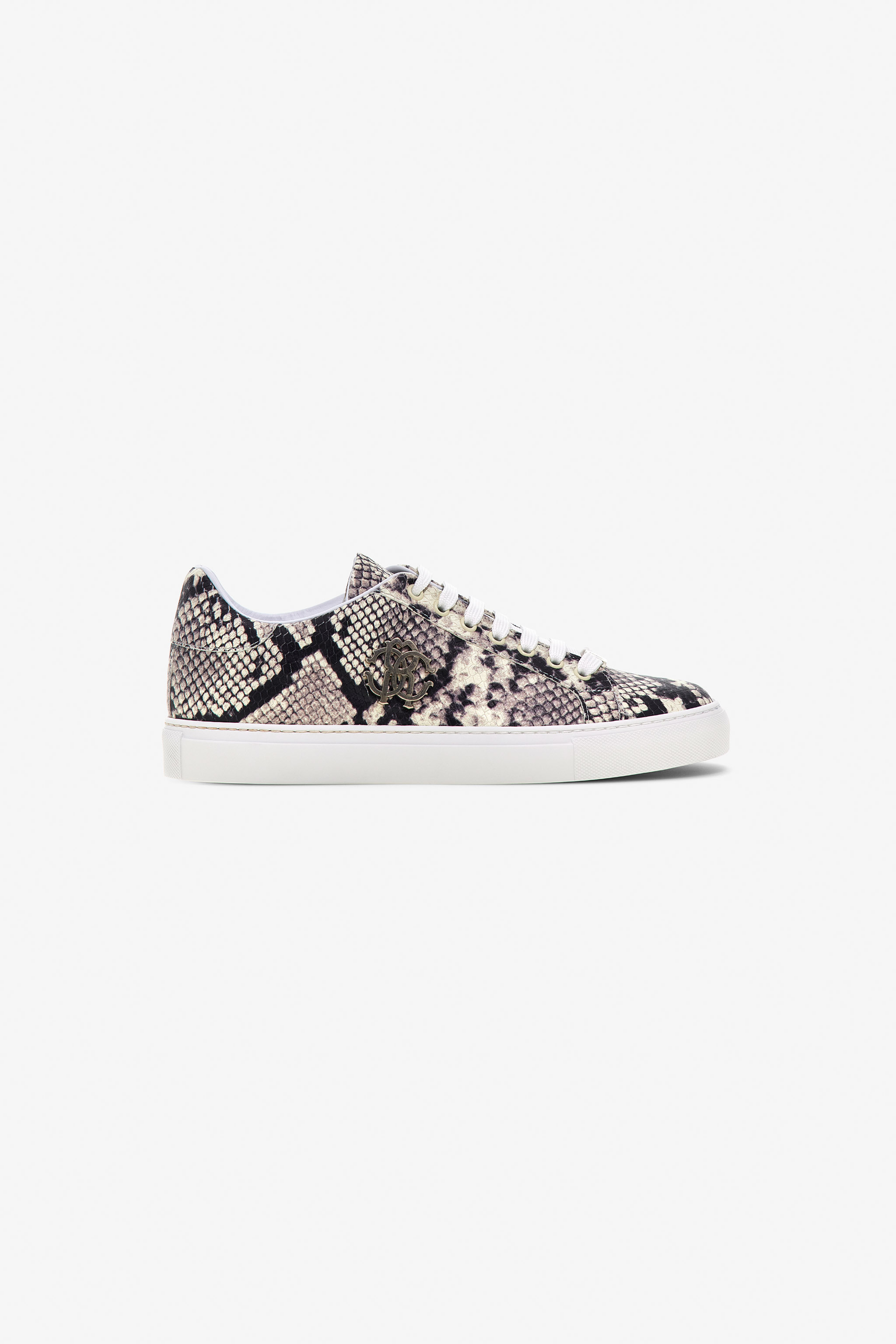  Roberto Cavalli Python Print Sneakers - Female Shoes Print Python/python 40 
