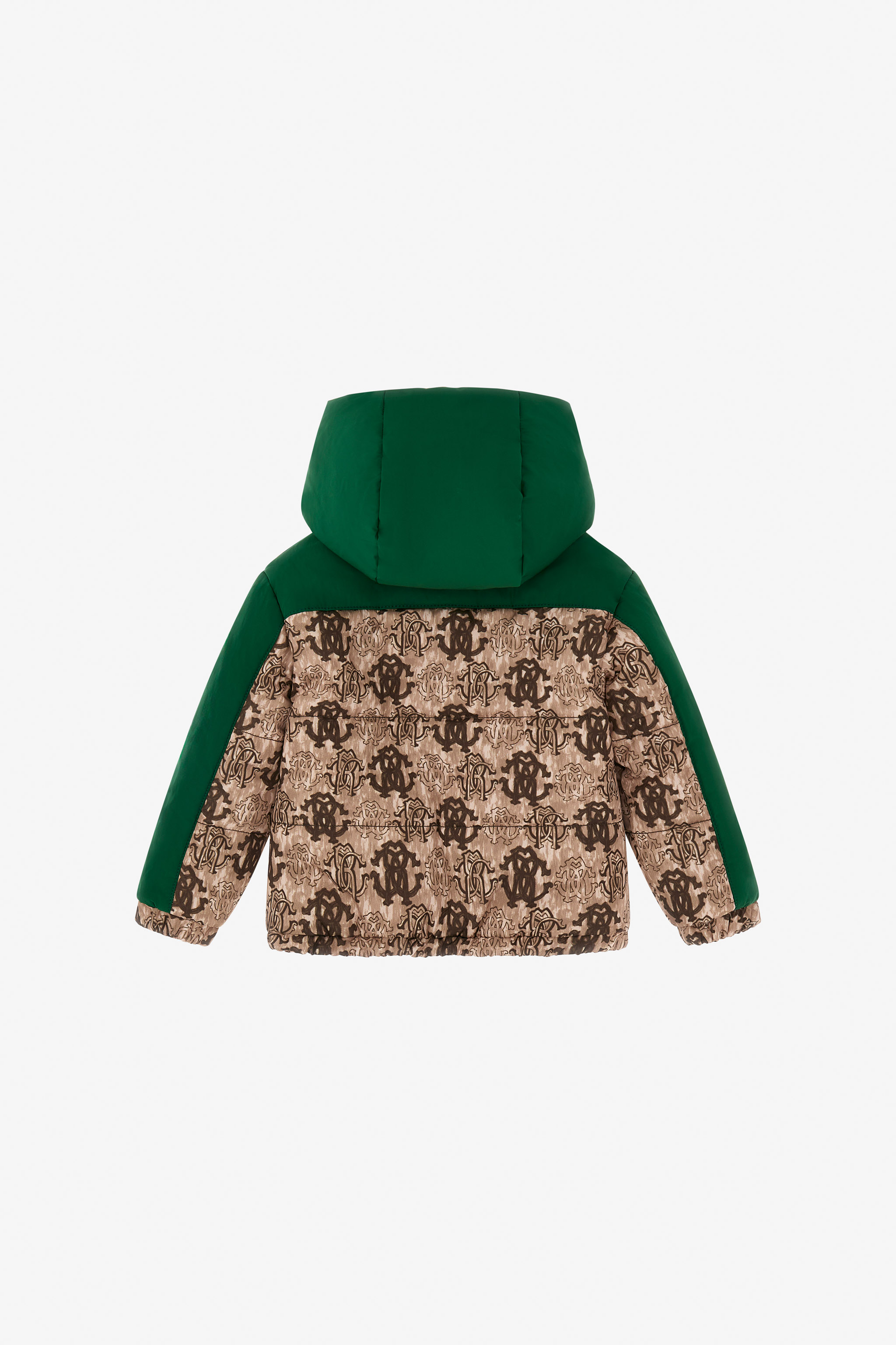 Shop Roberto Cavalli Jacke Mit Rc-logo In Light Brown