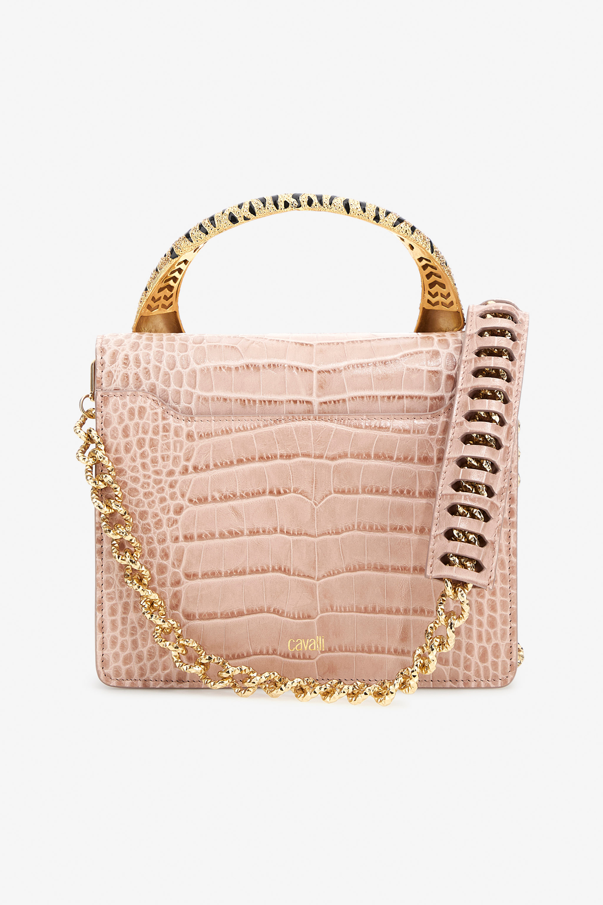 Roberto Cavalli Large Roar Bag In Pink