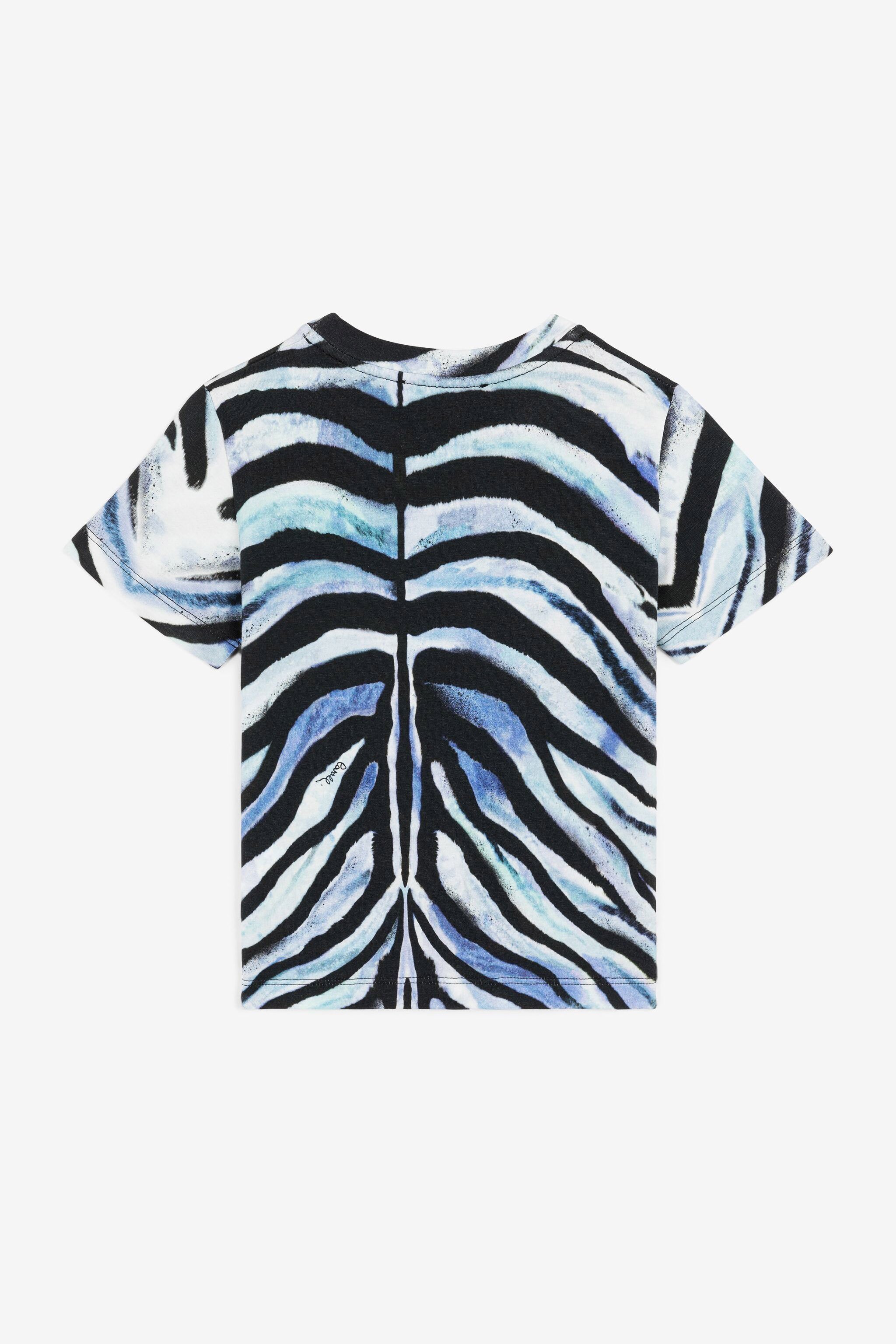 Zebra-Print Logo T-Shirt