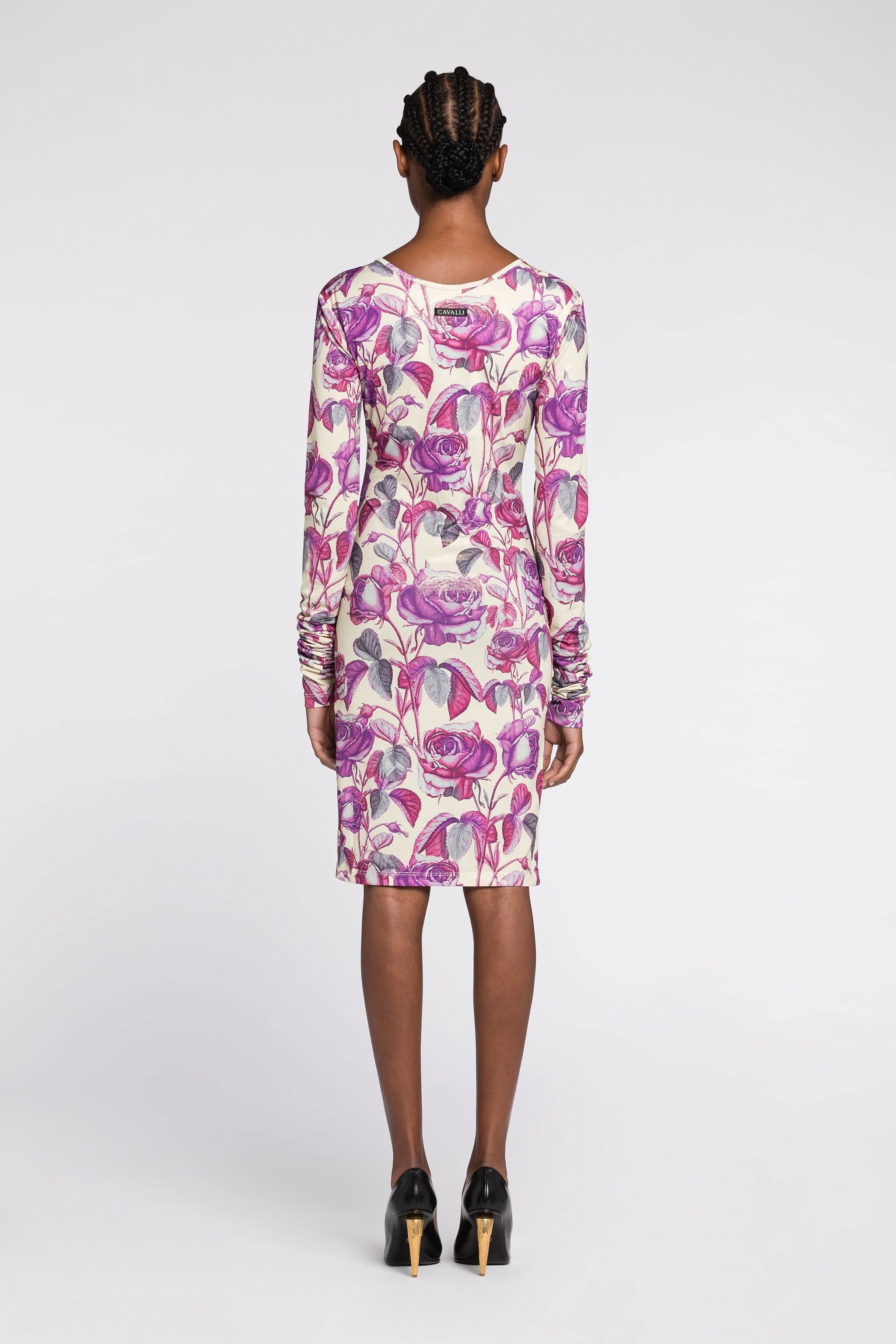 Rose-Print Dress