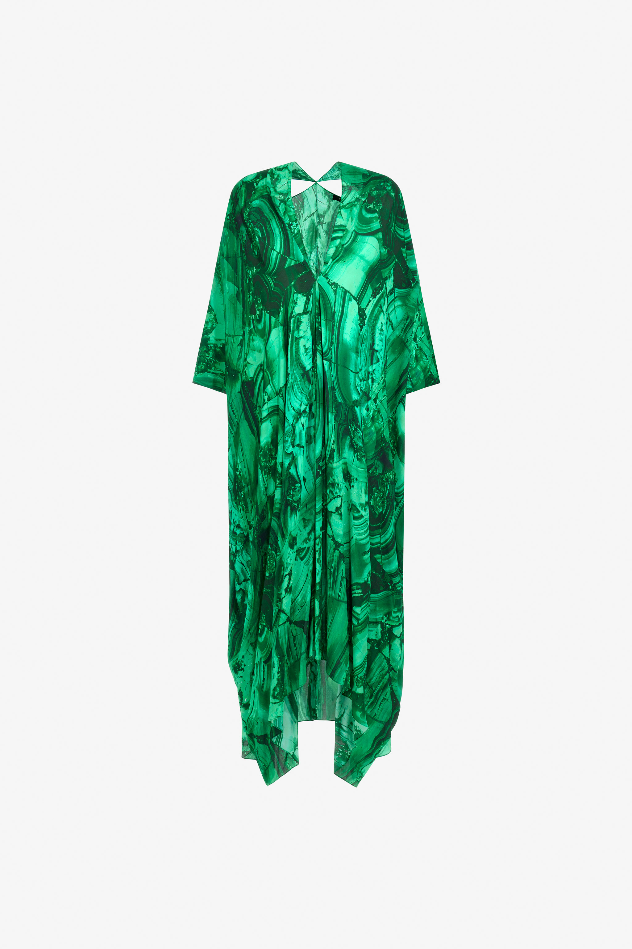 ROBERTO CAVALLI LANGER KAFTAN MIT MALACHITE-PRINT