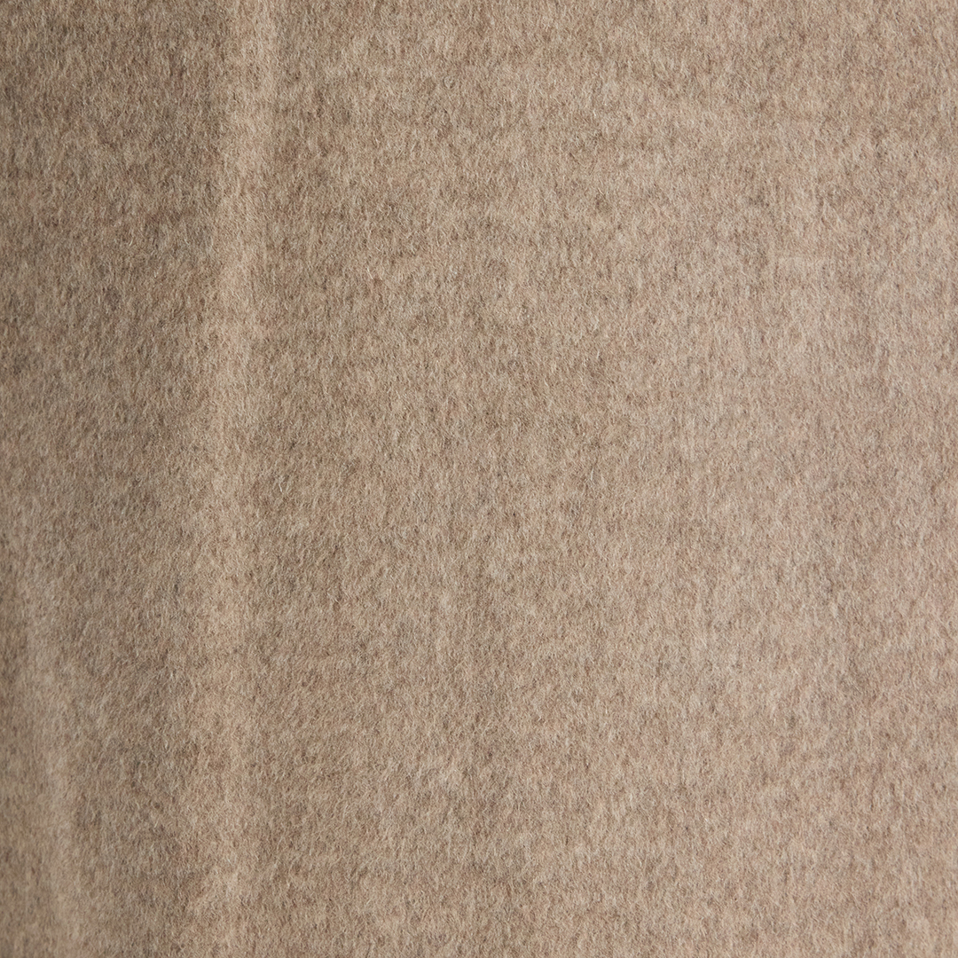 Roberto Cavalli Coat With Faux Fur Collar In Tortora Melange