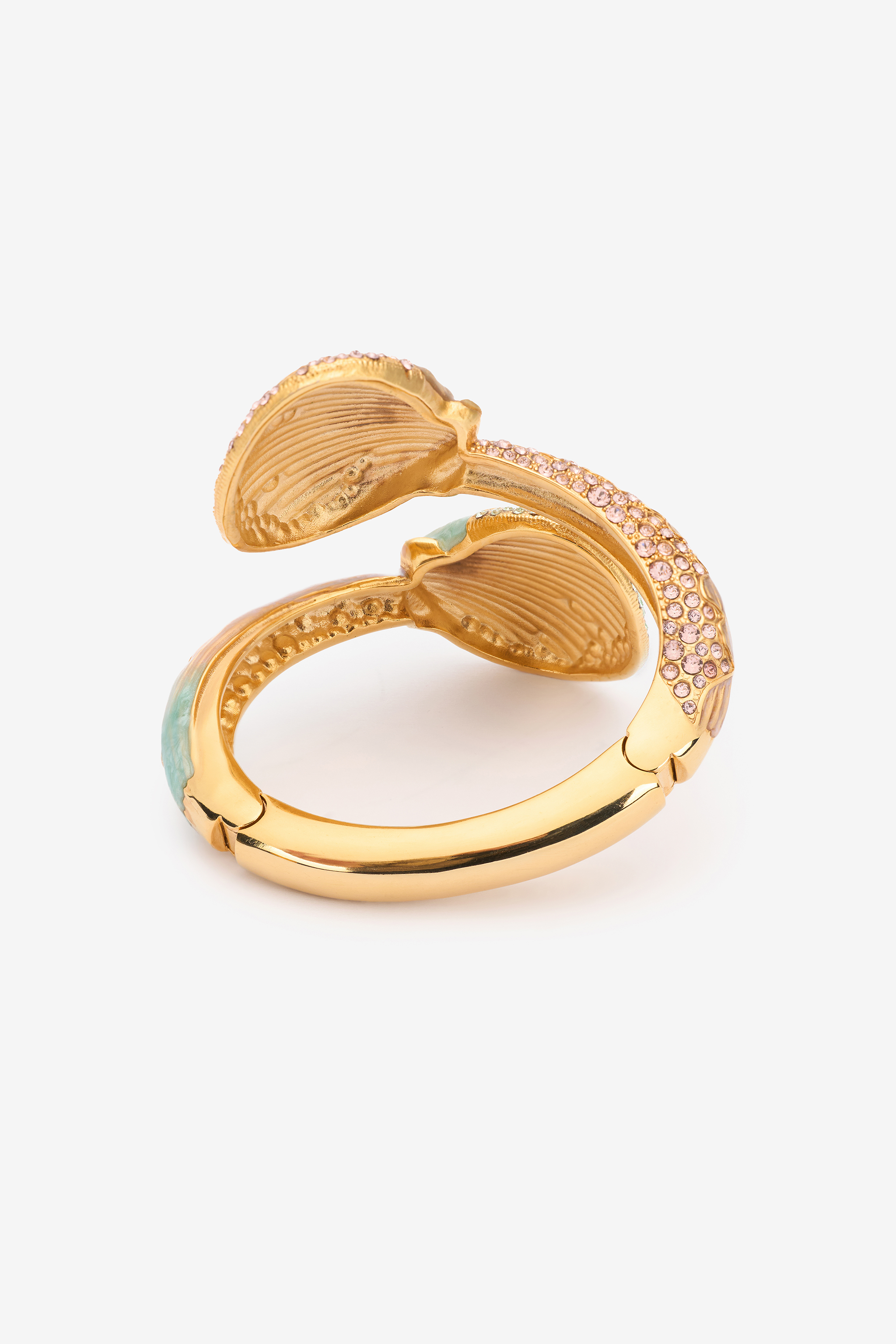 Roberto Cavalli Shell Sculpture Bracelet In Gold