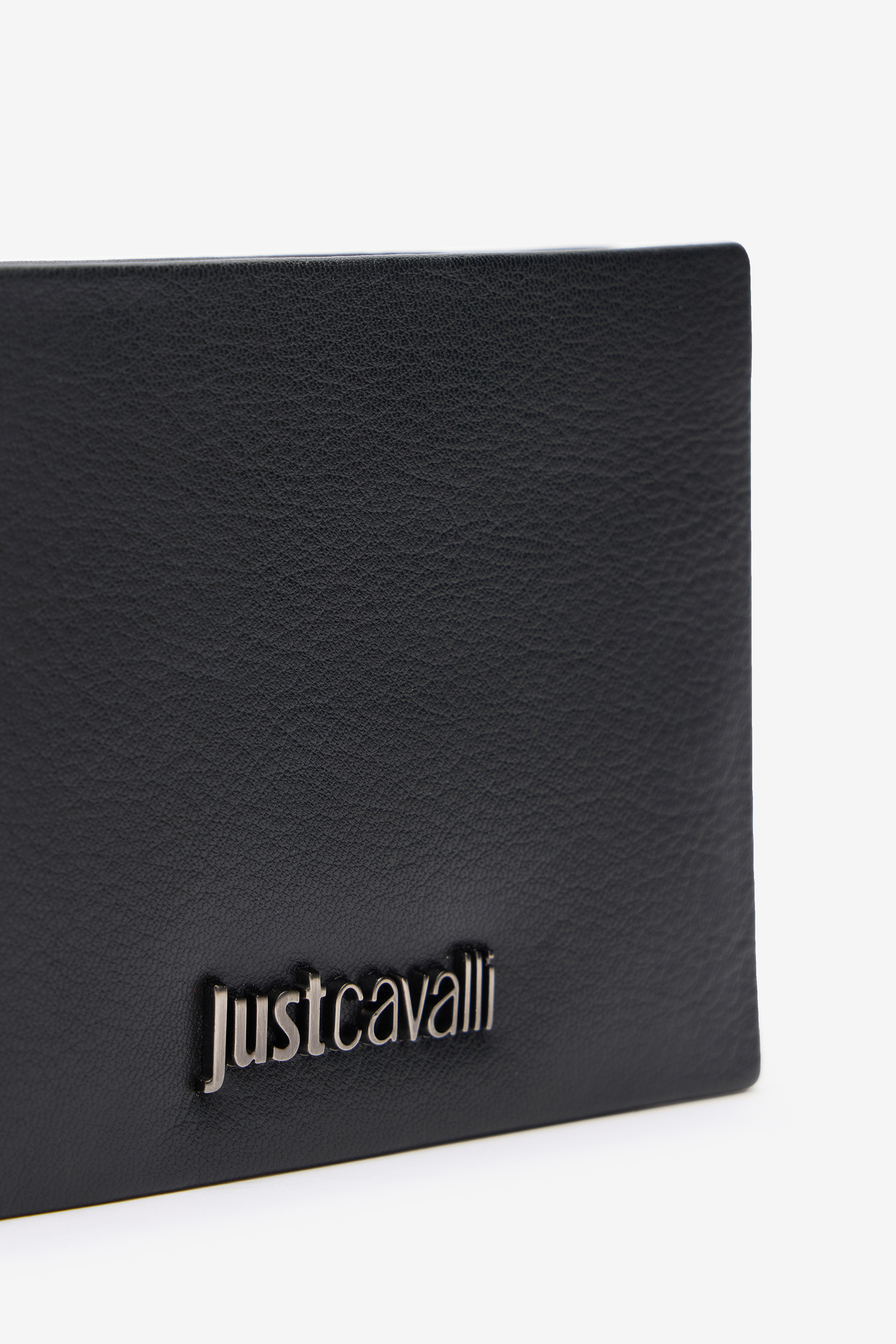 Black Leather Wallet With Logo