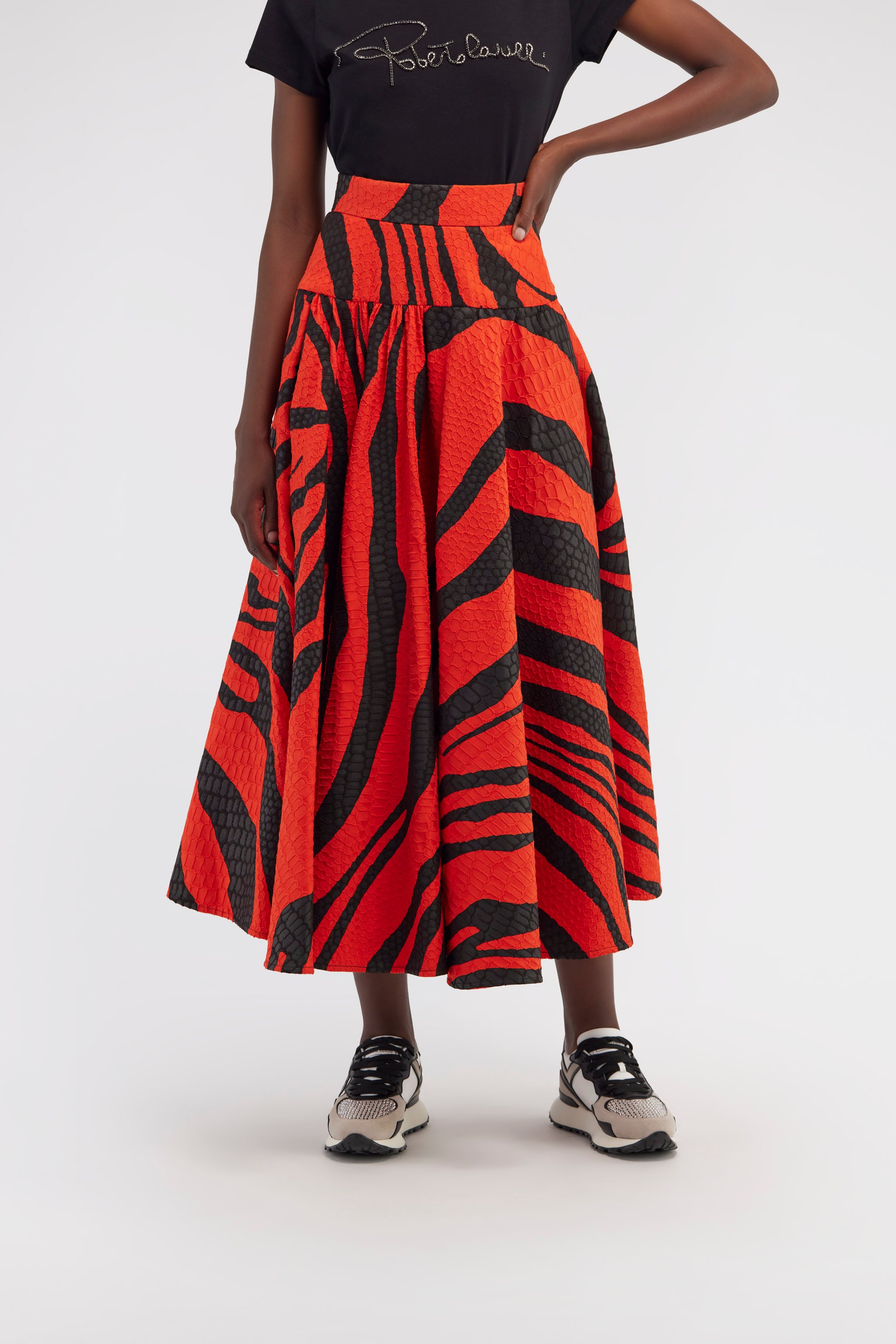 Skirt with Zebra print