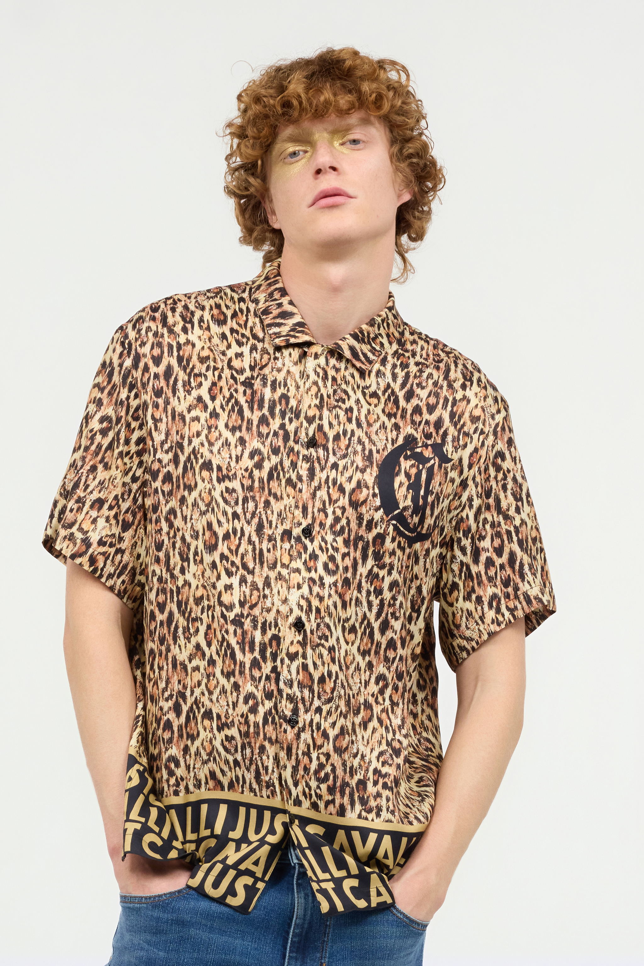 Jaguar Skin Shirt With JC Monogram
