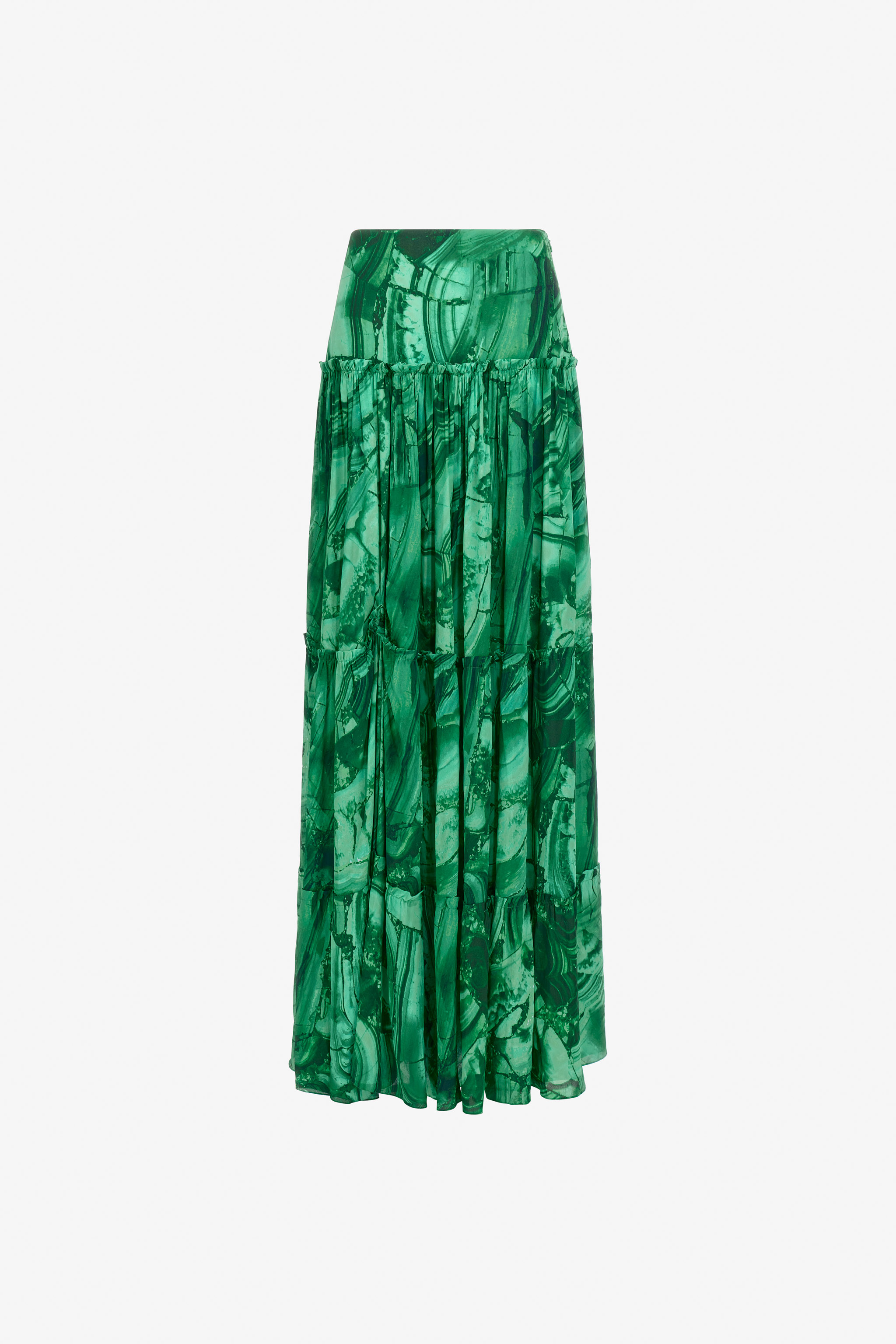 Roberto Cavalli Graphic Print Skirt In Green