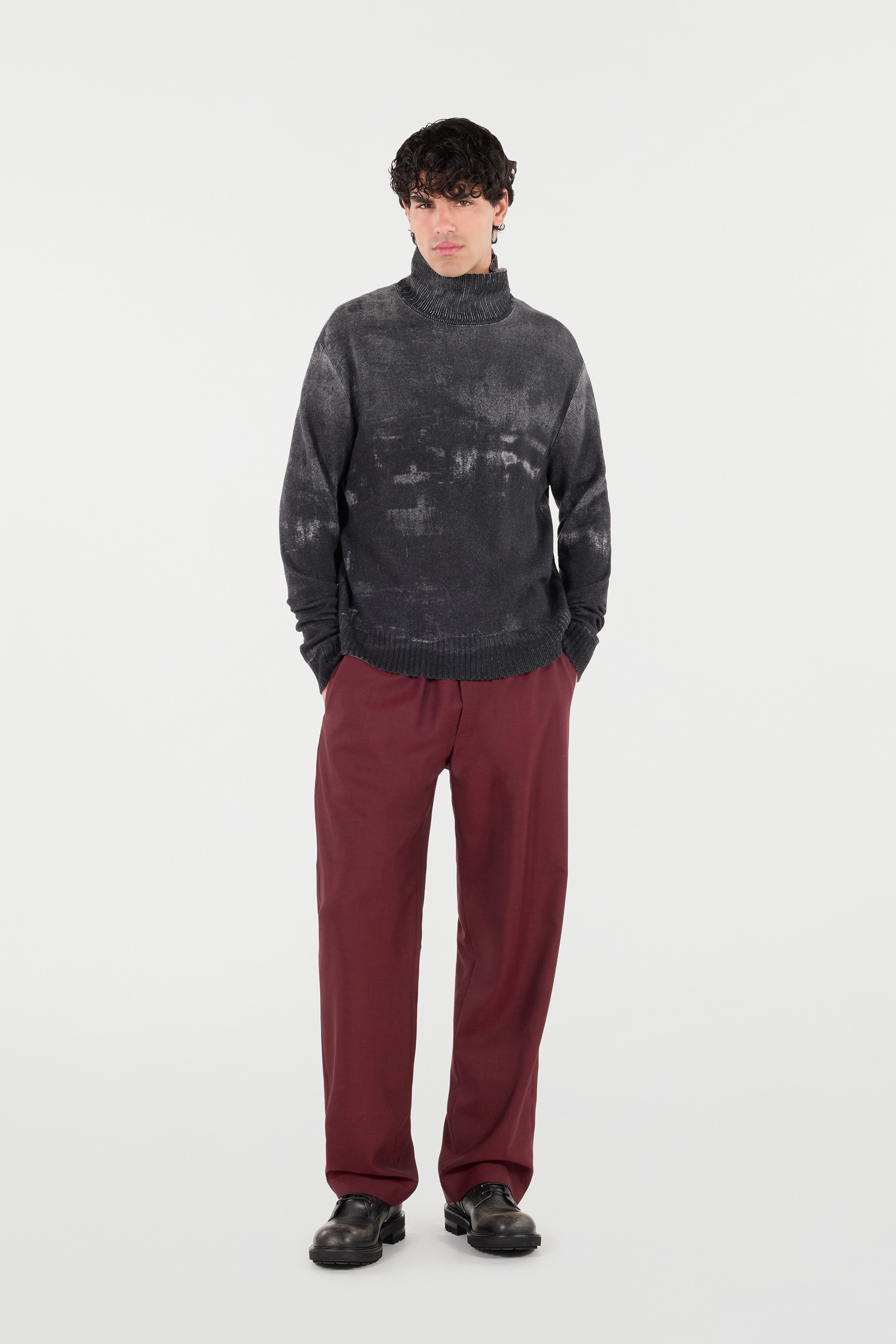 Turtle-Neck Wool Sweater