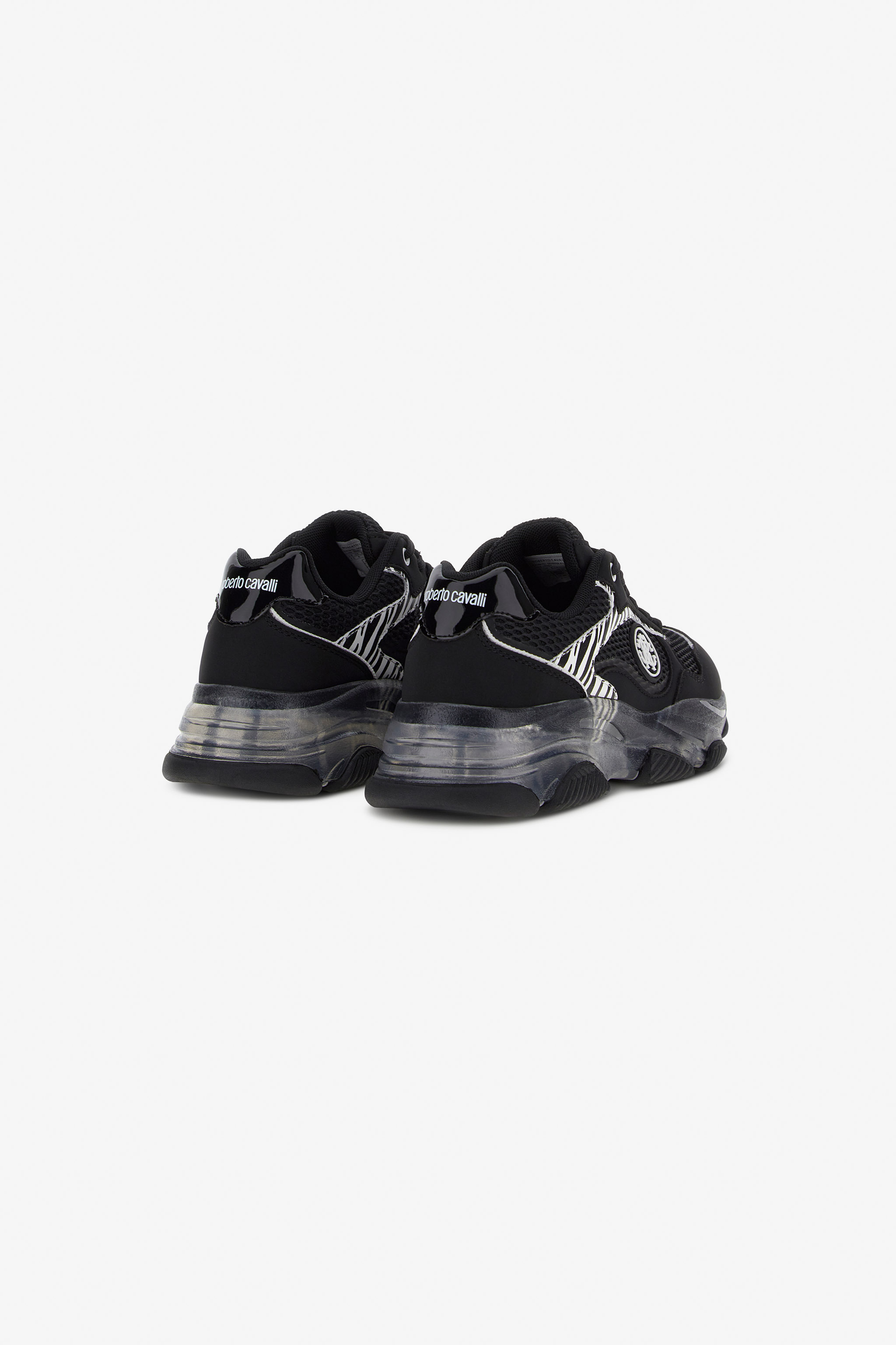 Roberto Cavalli Rc Logo Sneakers In Black