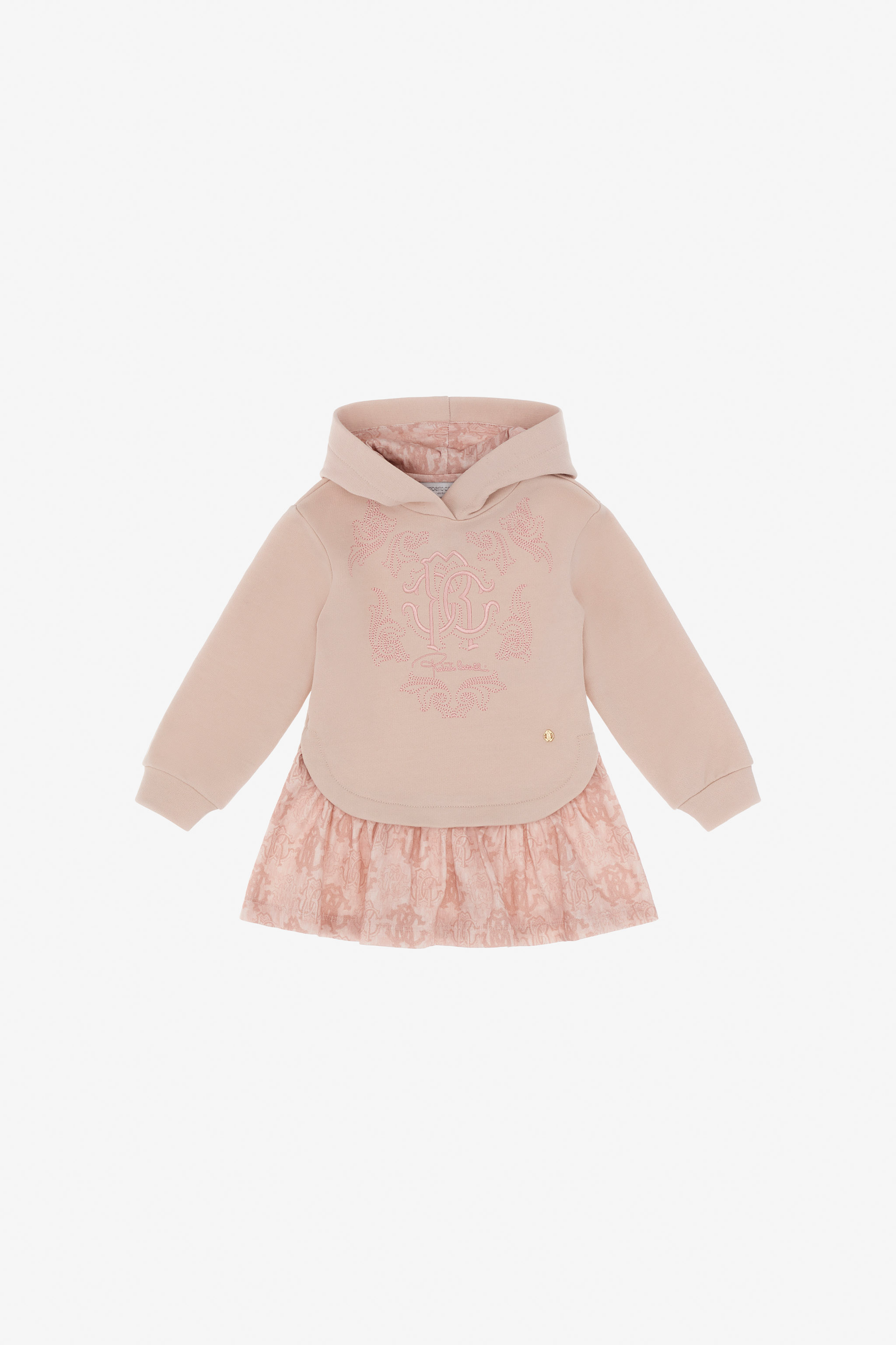 Roberto Cavalli Girls Pink Rc Logo Dress - Ready To Wear