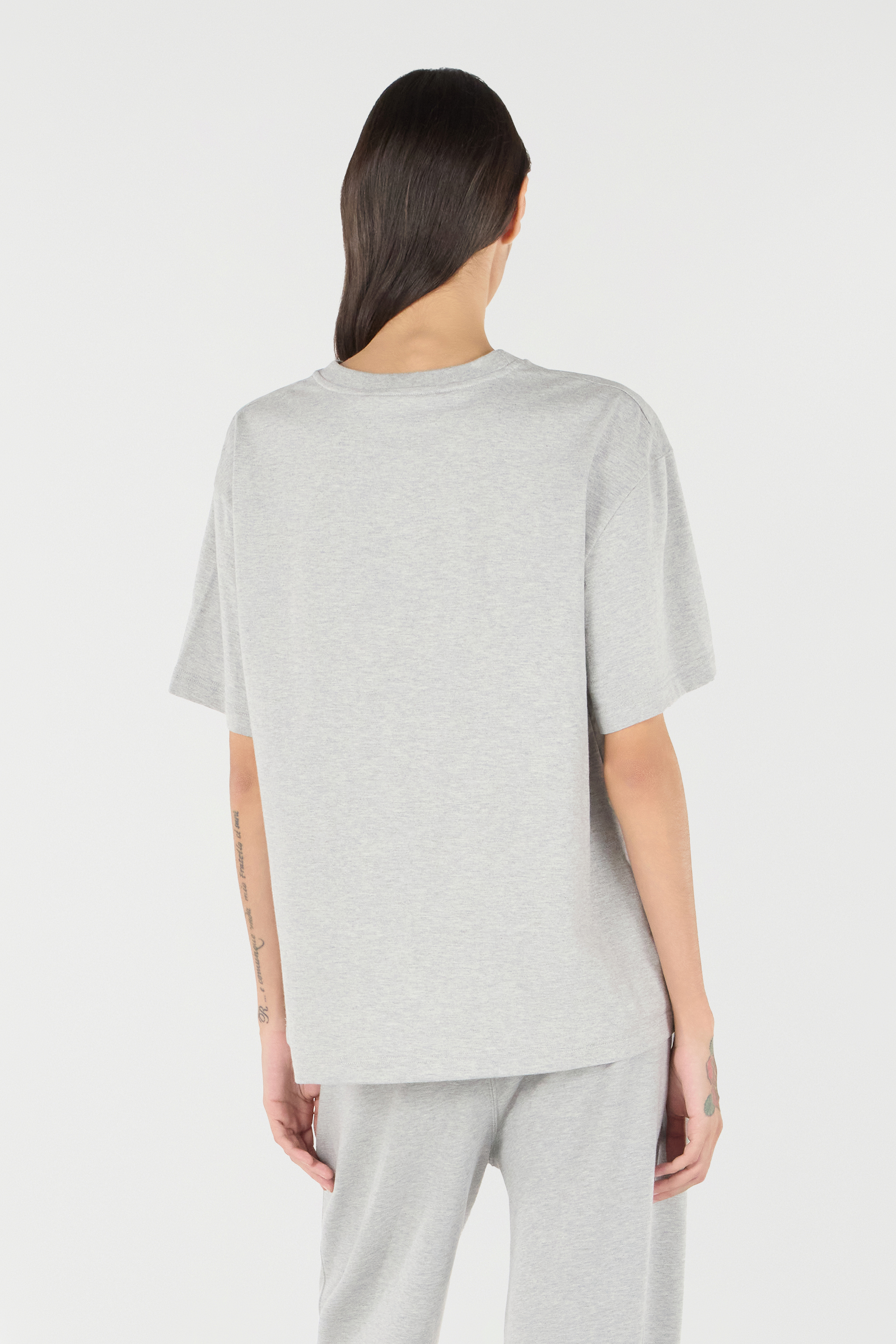 Shop Roberto Cavalli T-shirt Mit Logo In Gray