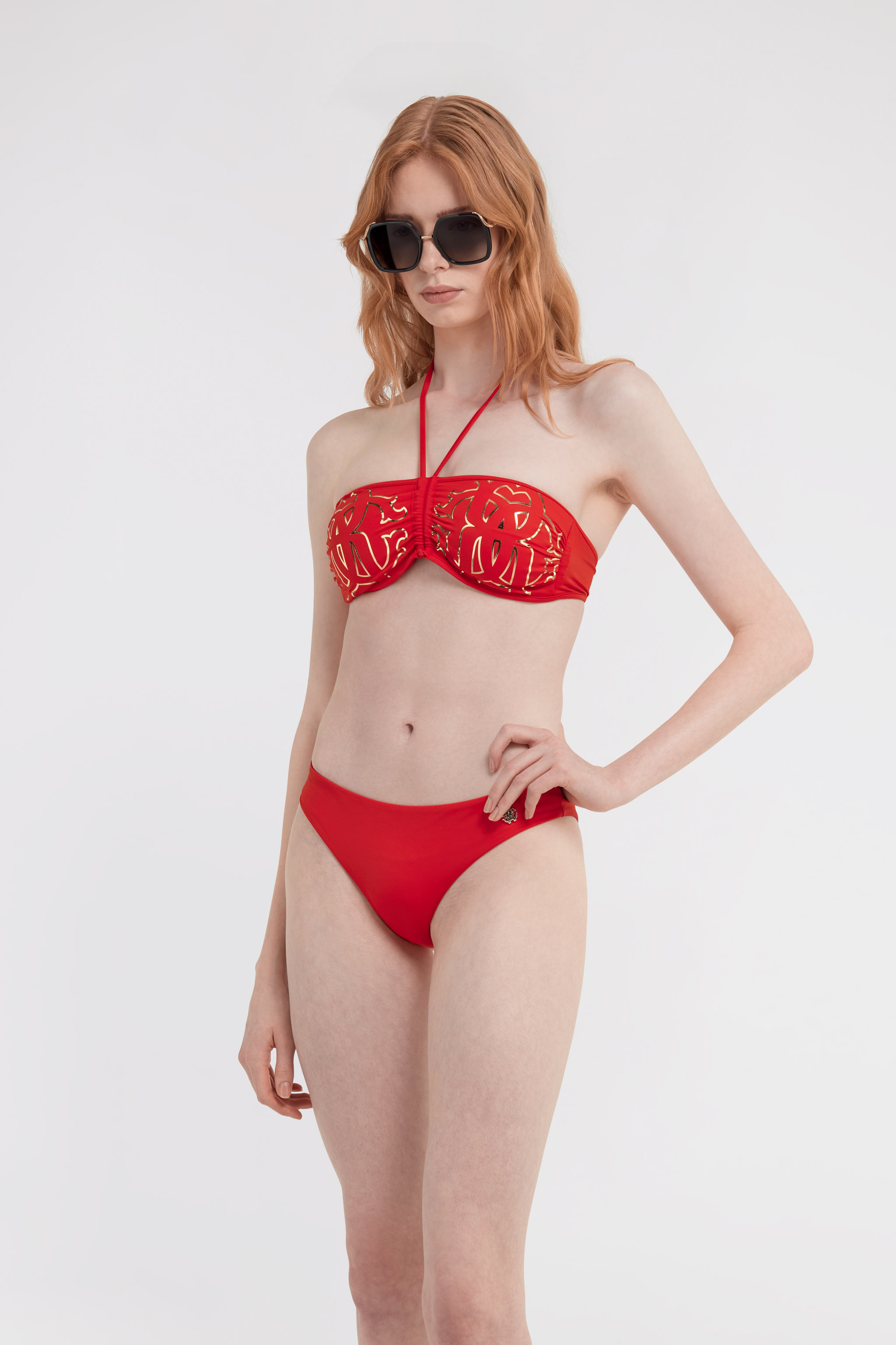 Roberto Cavalli Women's 2-piece Logo Print Bikini Set In Red