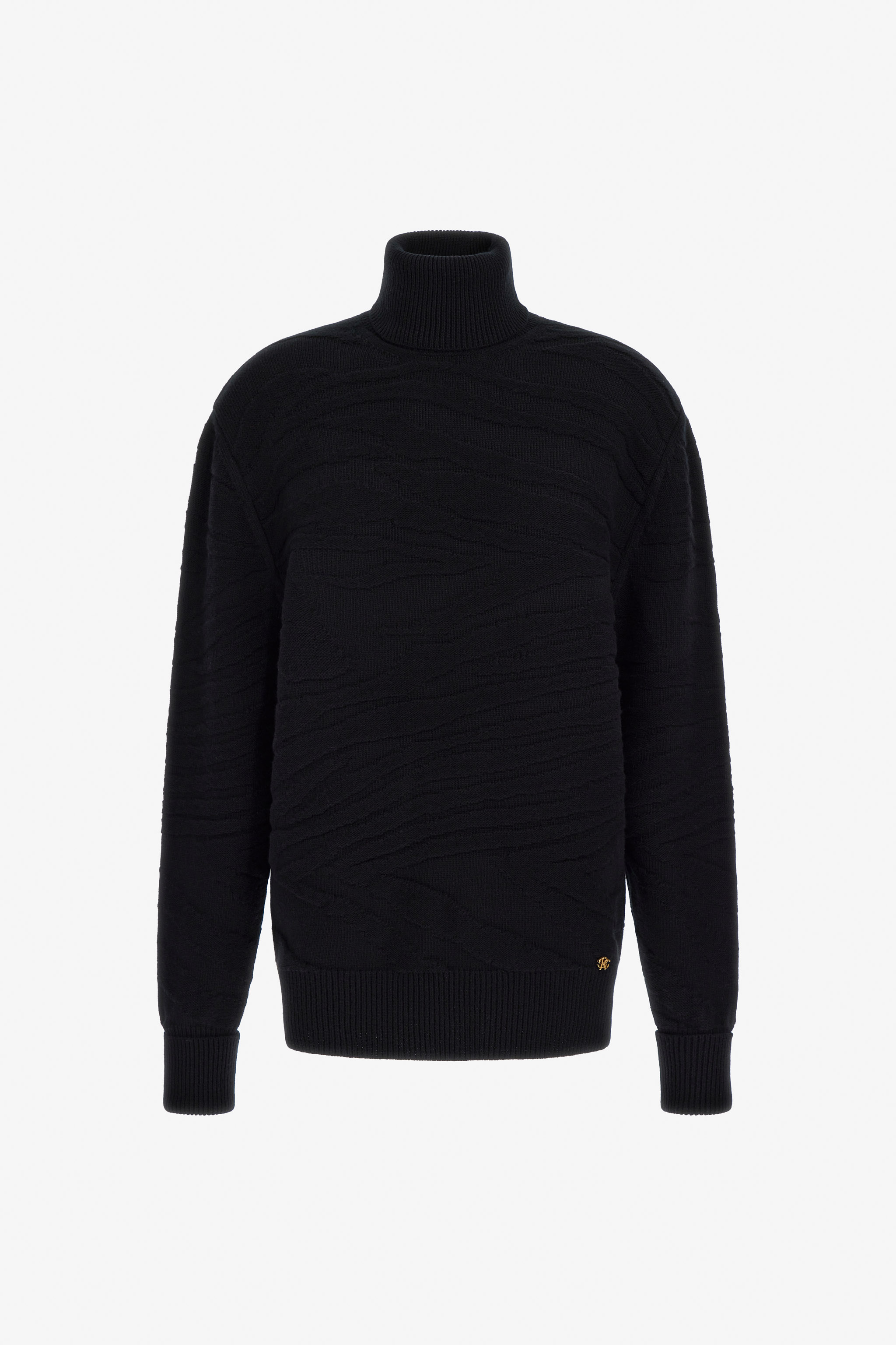 Roberto Cavalli Women's Black Turtleneck Sweater - Ready To Wear