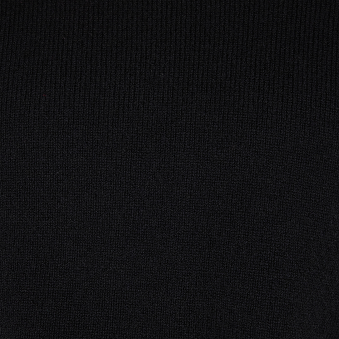 Roberto Cavalli High Collar Wool Sweater In Black