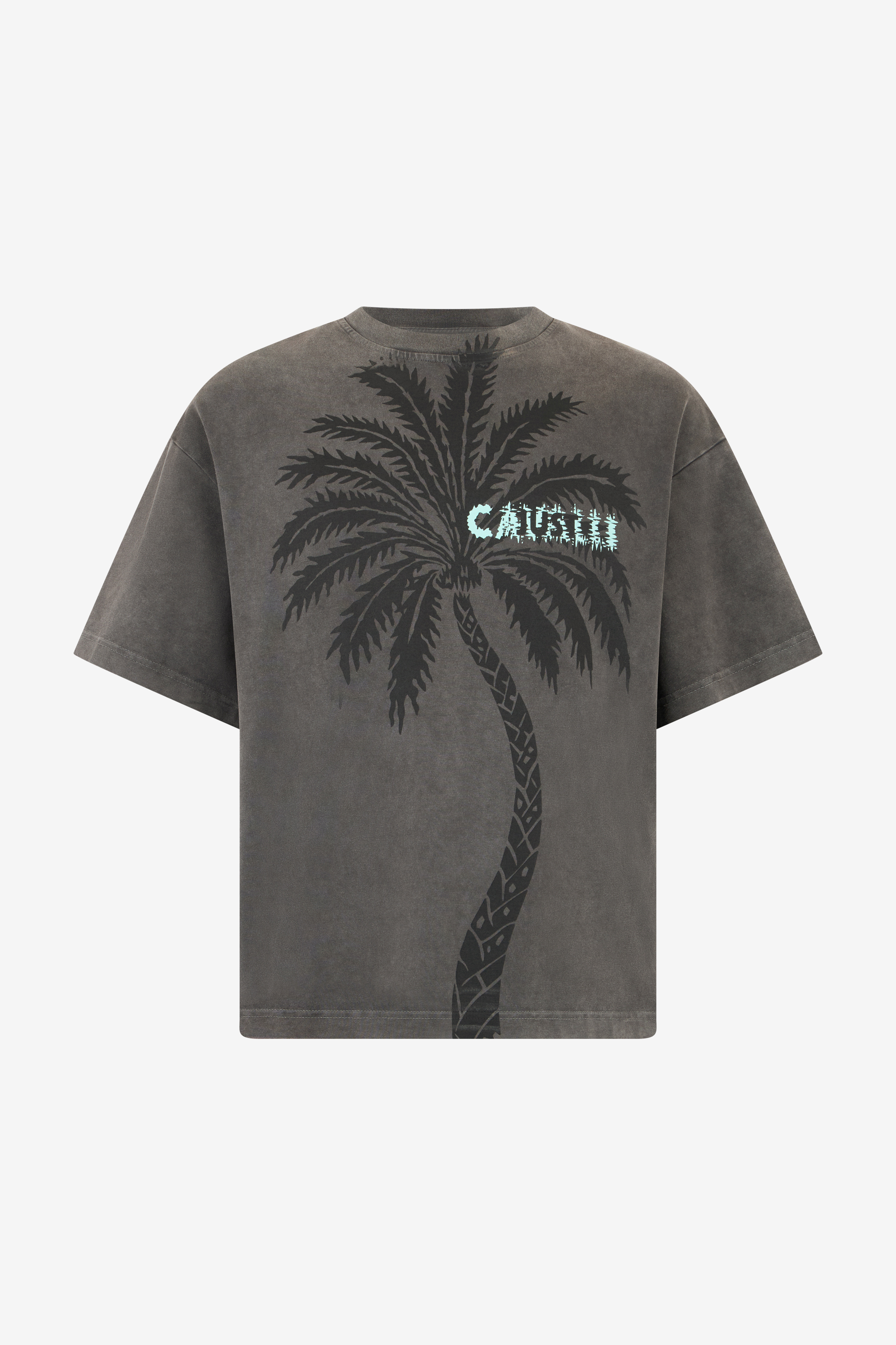 Roberto Cavalli Men's Black T-Shirt With Tiger Palm Graphic - Clothing