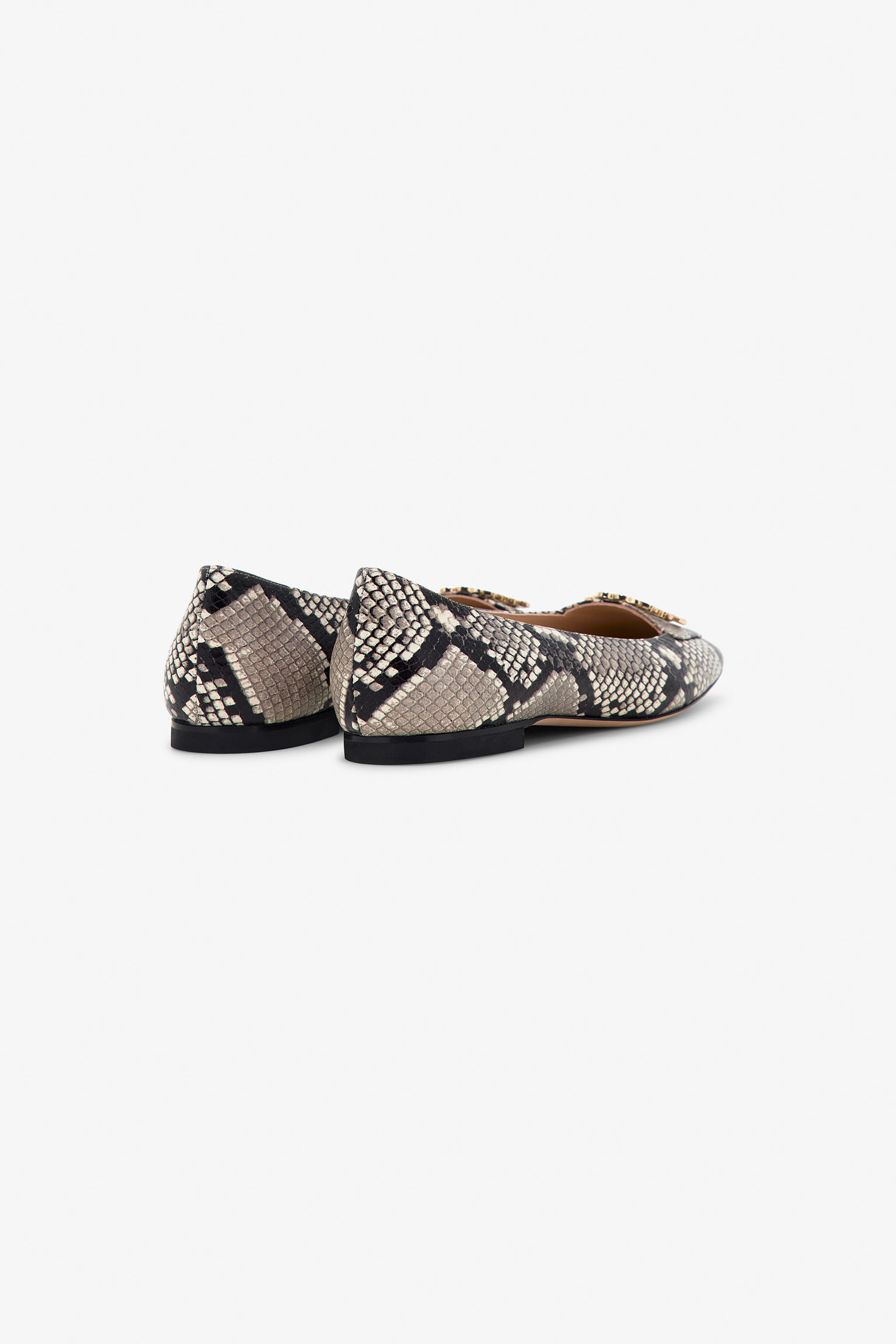 ROBERTO CAVALLI SCHLANGENLEDER BALLERINAS