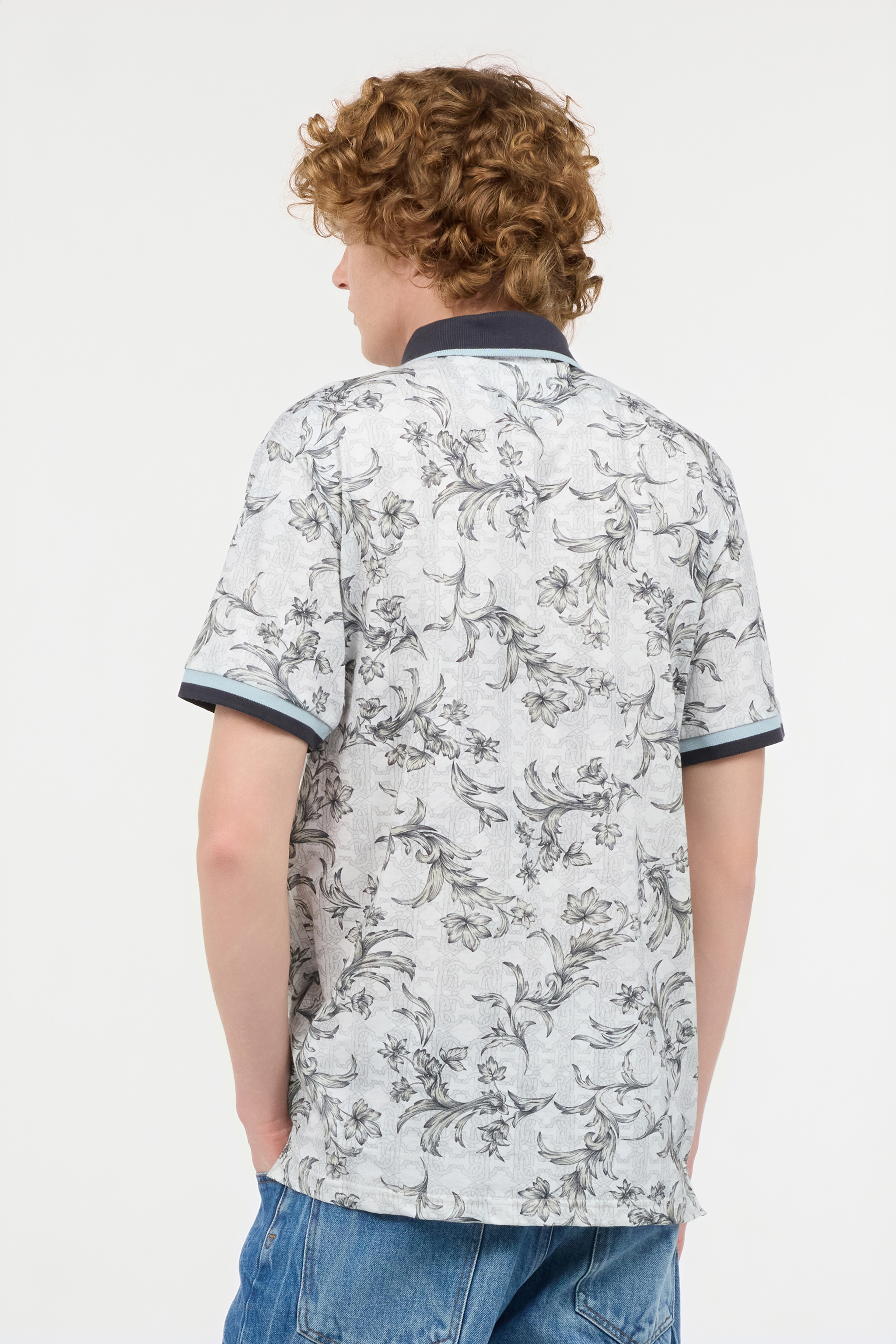 Roberto Cavalli Polo With Floral Print