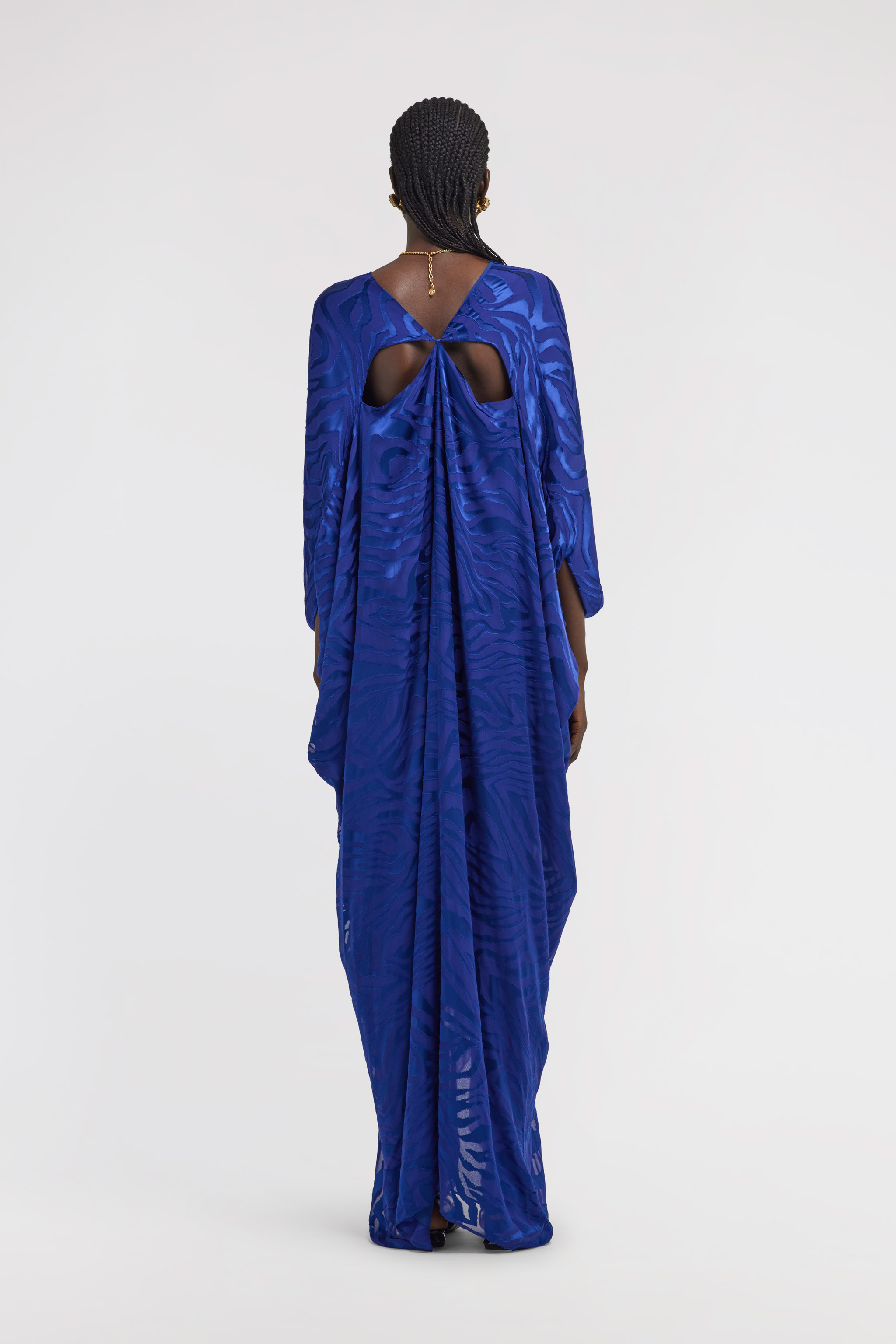 ROBERTO CAVALLI KAFTAN DEVORE' MIT ZEBRA-PRINT