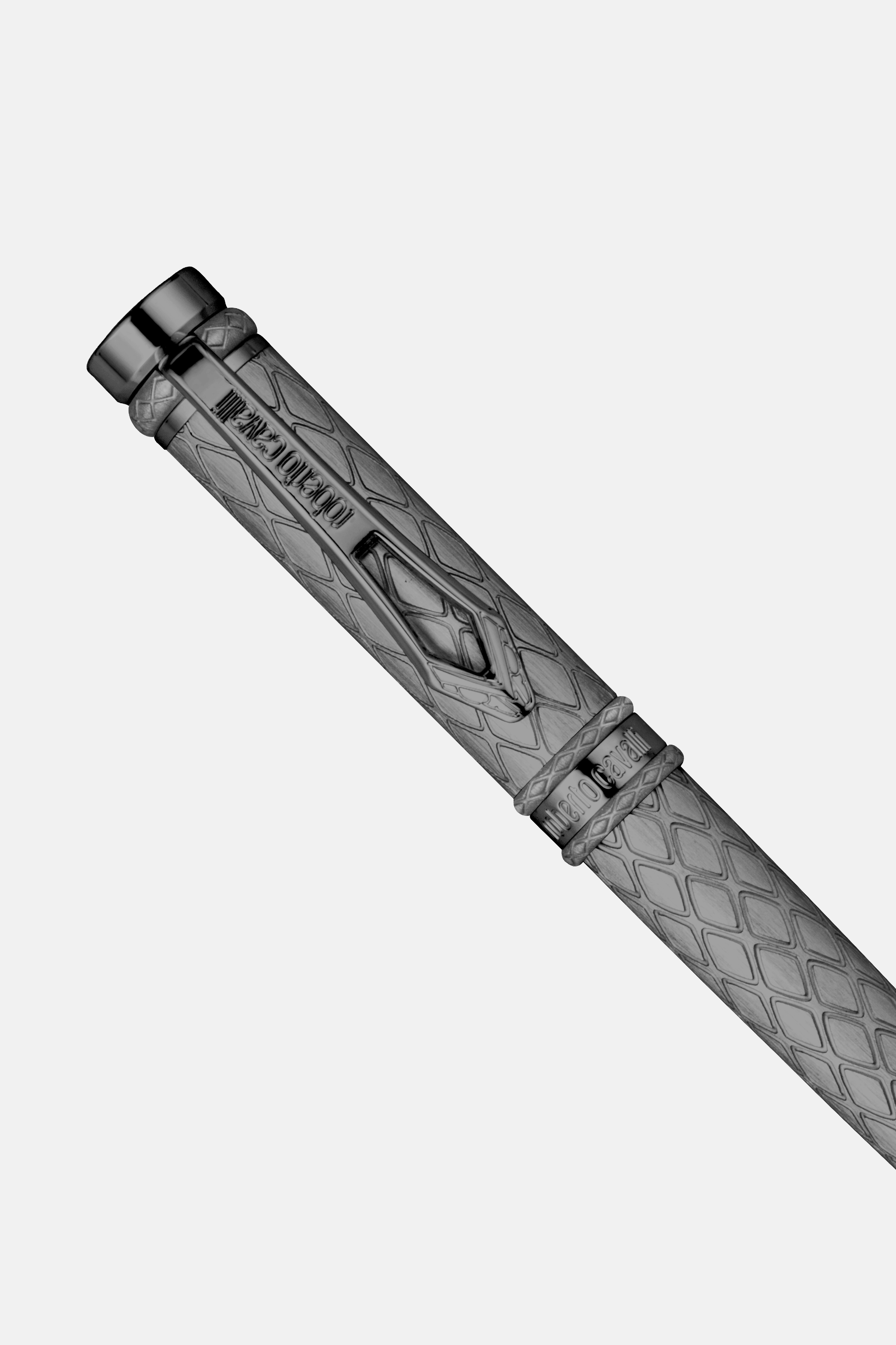  Roberto Cavalli Roberto Cavalli Ballpoint Pen, Black Color & Gun Color With Pattern -  Pens Gun Unica 