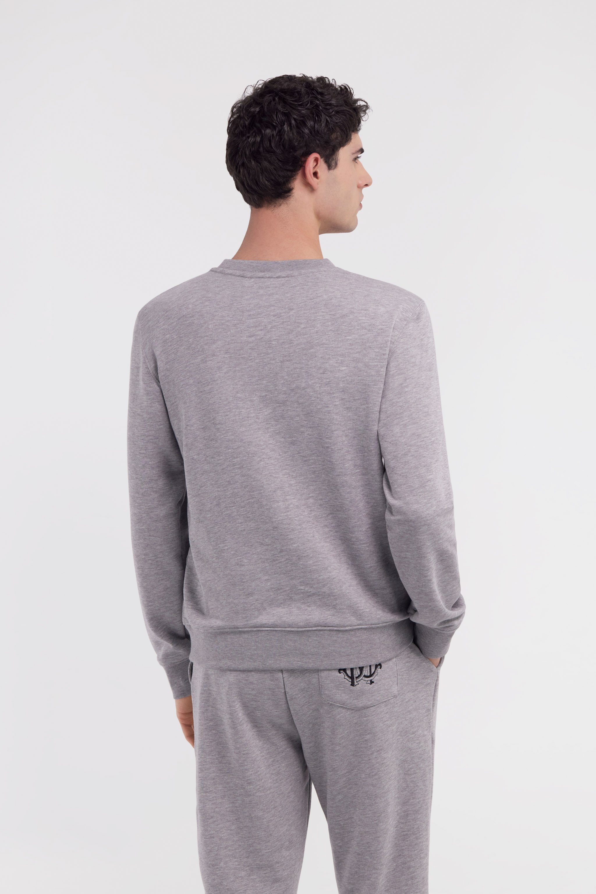 Roberto Cavalli Printed Sweatshirt In Gray