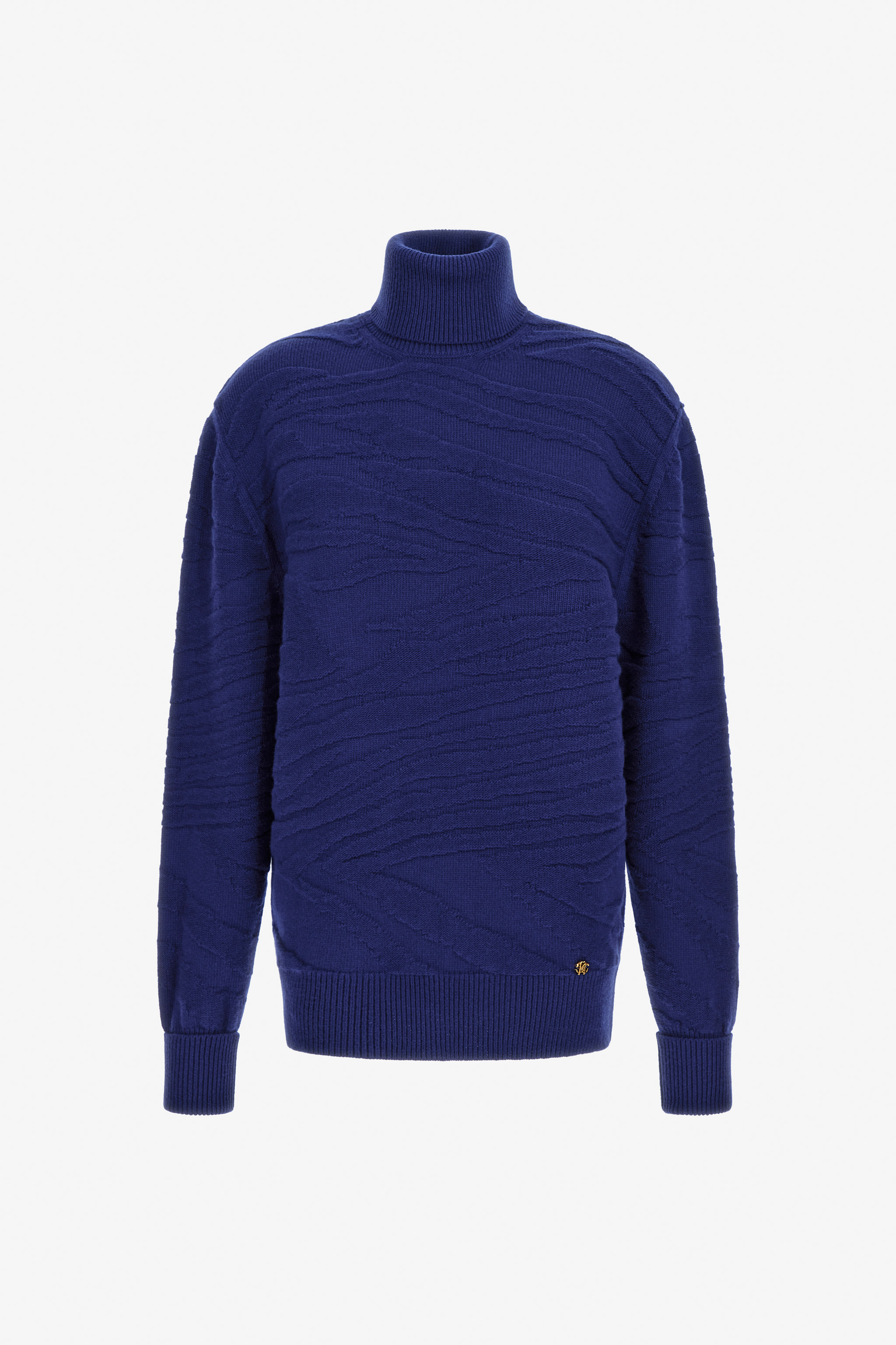 Roberto Cavalli Women's Dark/Blue Turtleneck Sweater - Ready To Wear